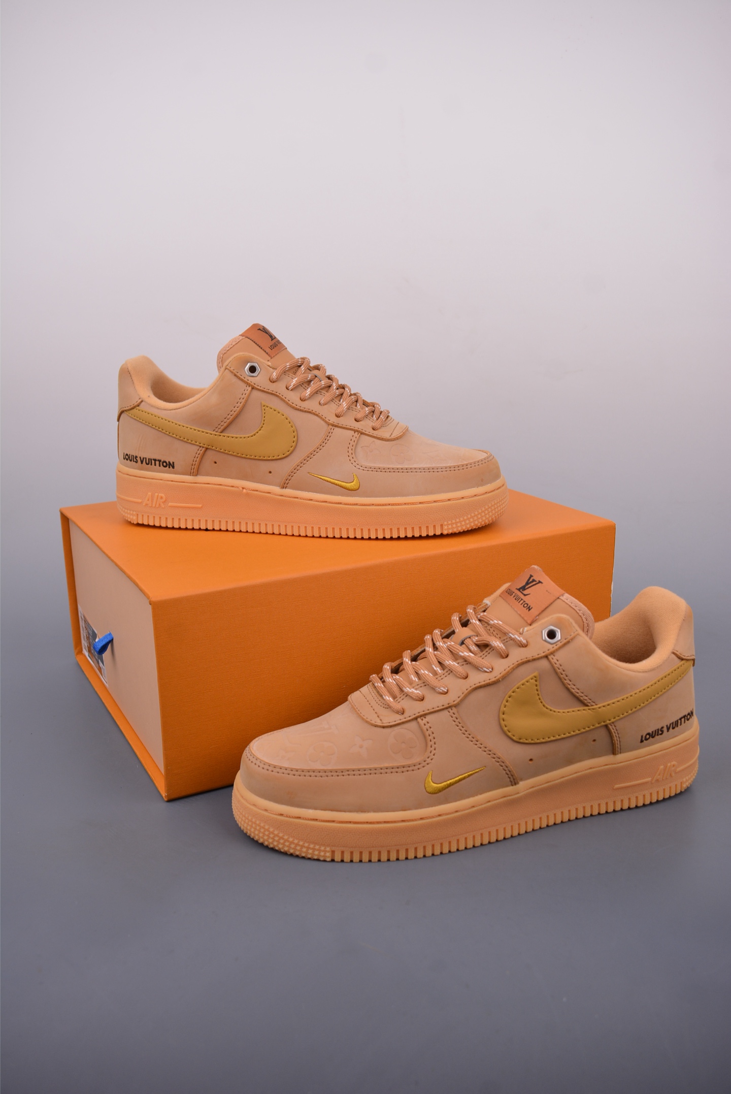 Nike Air Force 1 Low Louis Vuitton Wheat Sneakers - Classic Design 6 i1748469603876 6713 0 4