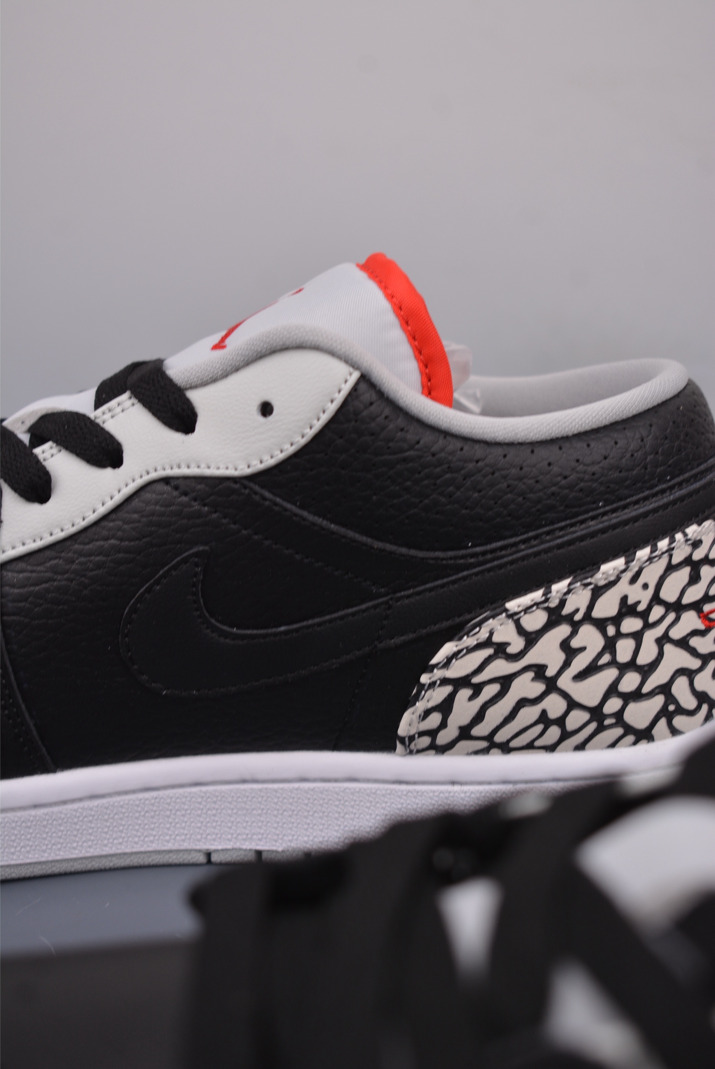 Air Jordan 1 Low 黑灰爆裂纹 AJ1乔1低帮休闲板鞋  338145-062