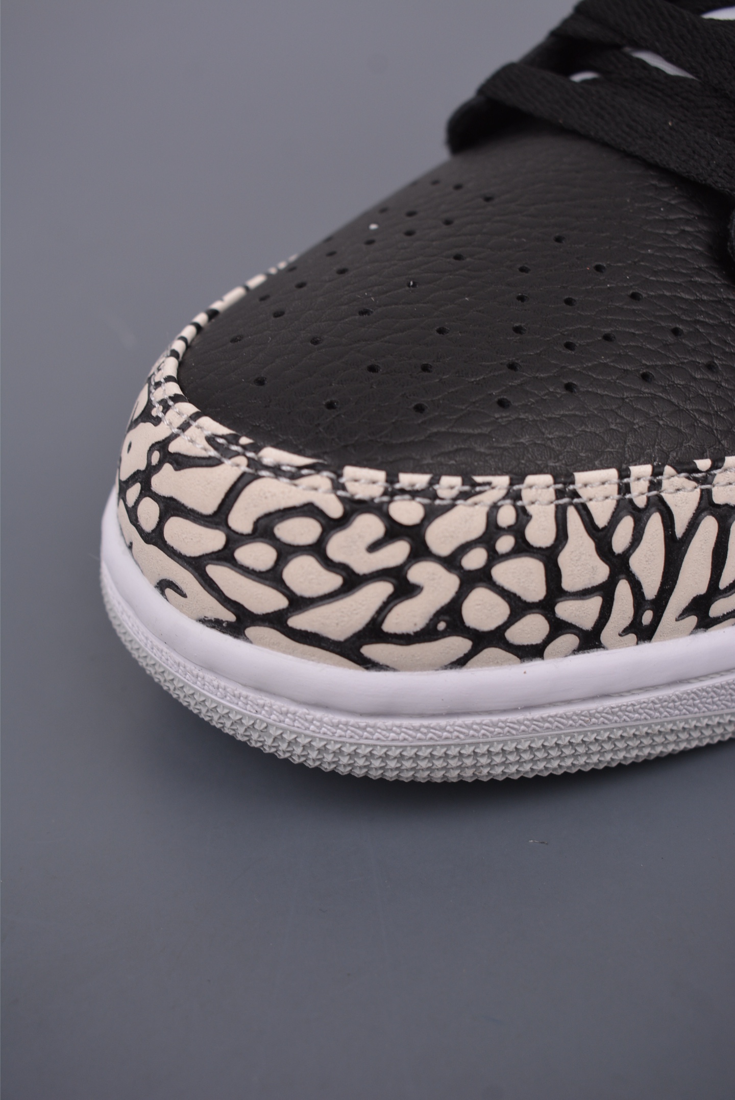 Air Jordan 1 Low 黑灰爆裂纹 AJ1乔1低帮休闲板鞋  338145-062