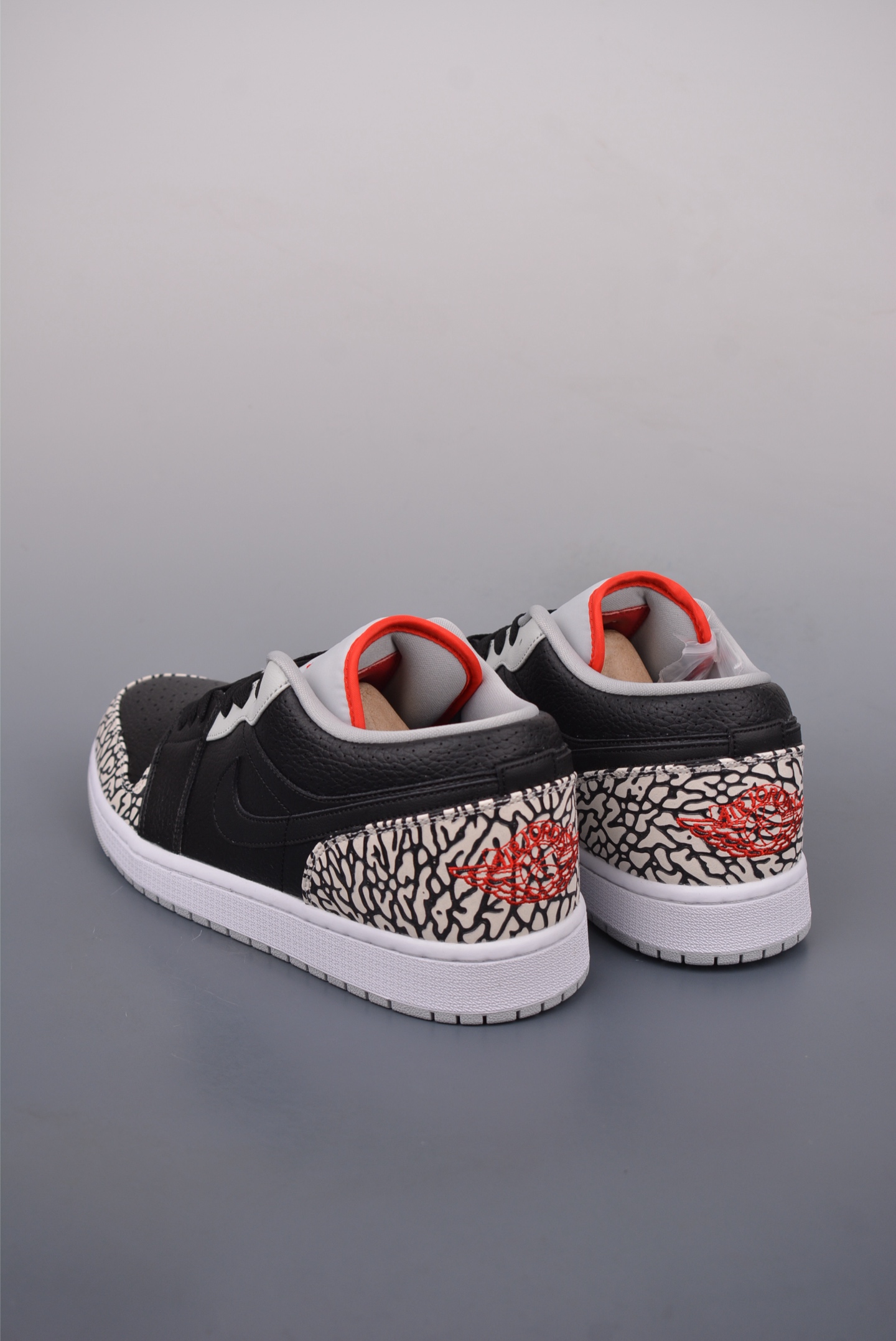 Air Jordan 1 Low 黑灰爆裂纹 AJ1乔1低帮休闲板鞋  338145-062