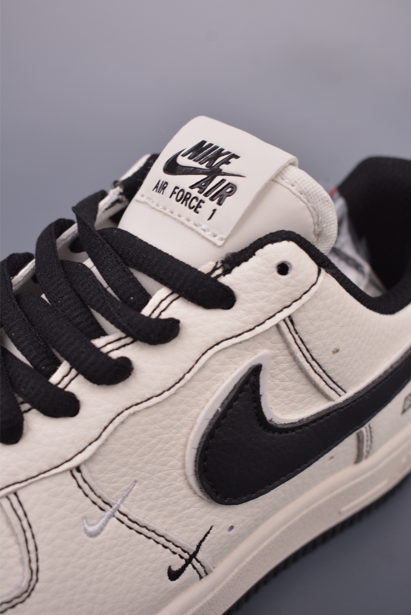 Nike Air Force 1 Low Balenciaga Cream White Black Unisex Sneakers 7 i1748666987679 7308 0 6