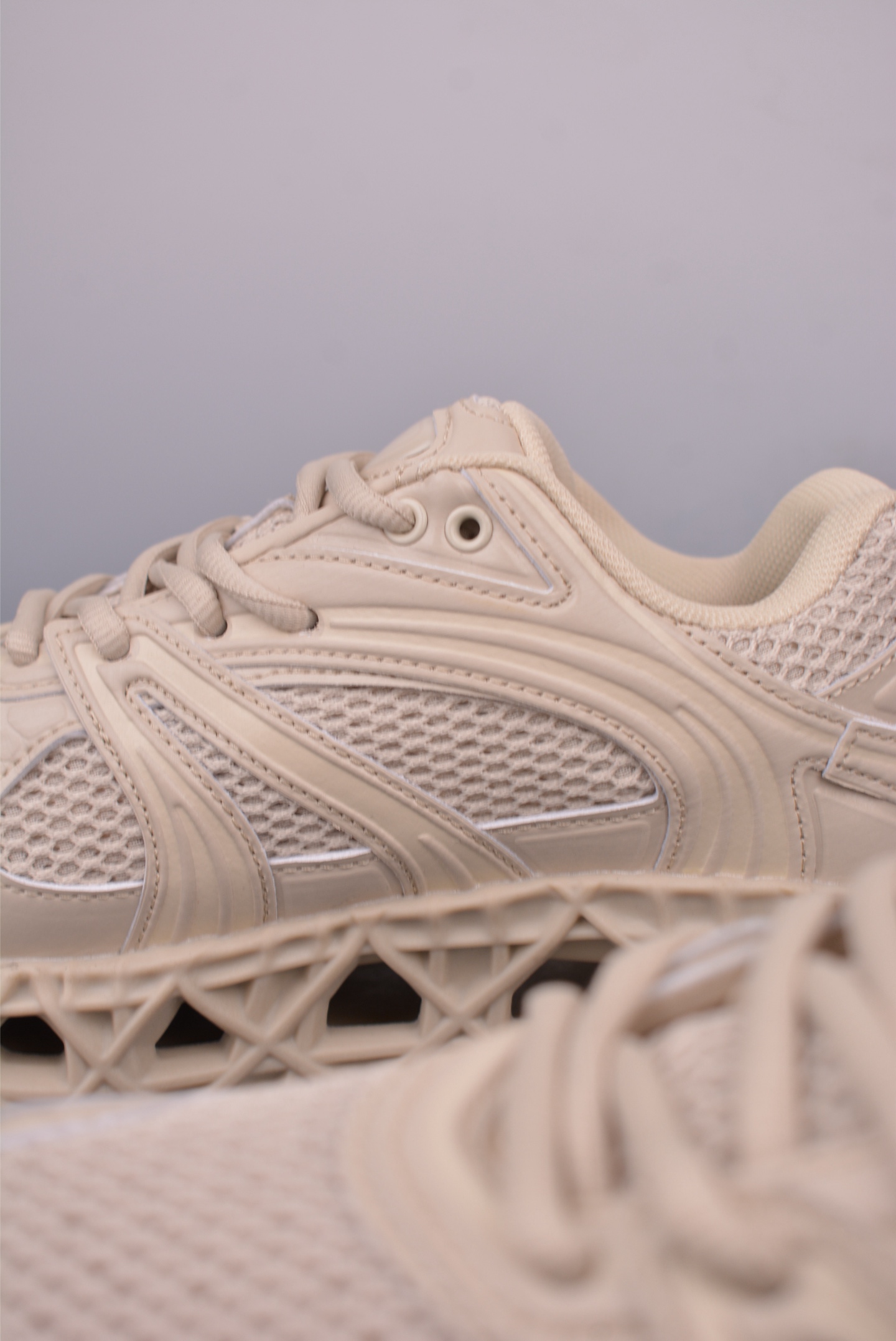 Dior B35 NXT Sneakers, 3D Printed Hollow Outsole, Mesh, Beige, Size 35-45 8 i1748672108324 4711 0 7