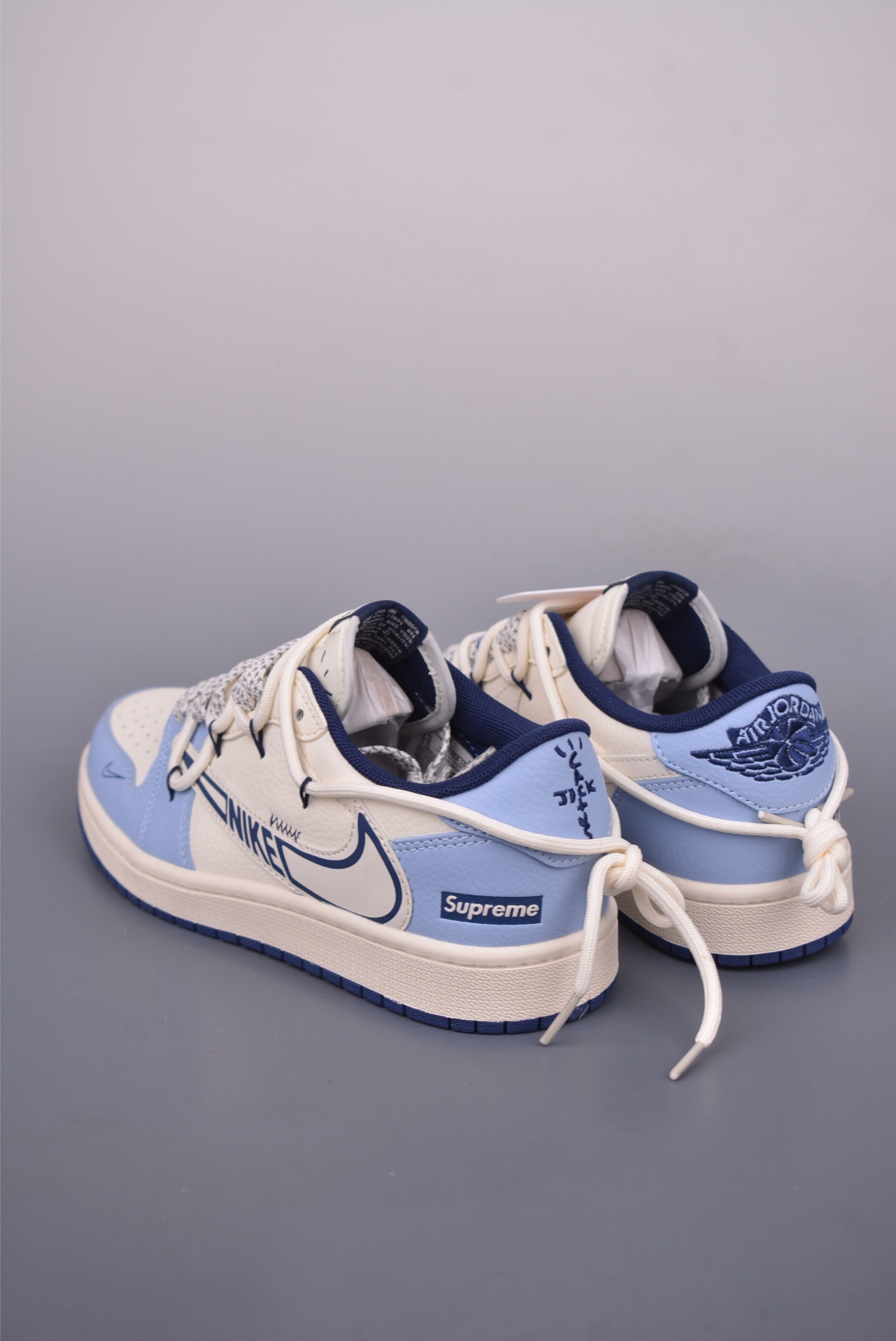 Fragment x Travis Scott x Supreme Air Jordan 1 Low 三方联名倒钩  DM6868-106