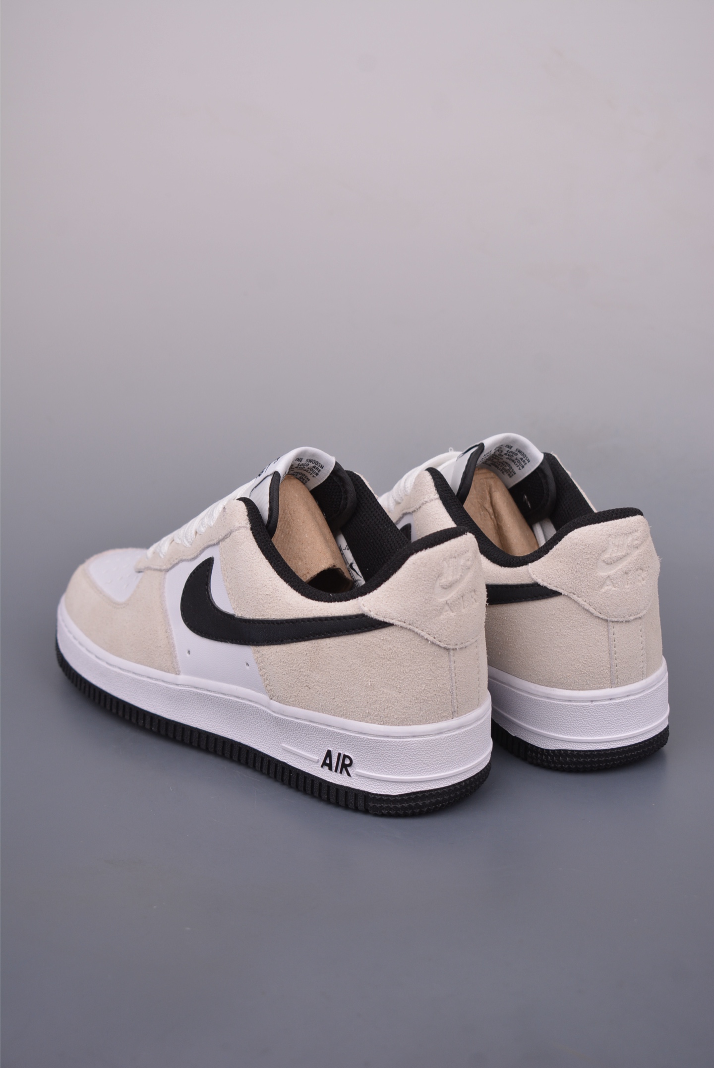 Nike Air Force 1 Low White Black Shoes, Breathable Honeycomb Insole 3 i1748978713086 4956 0 1