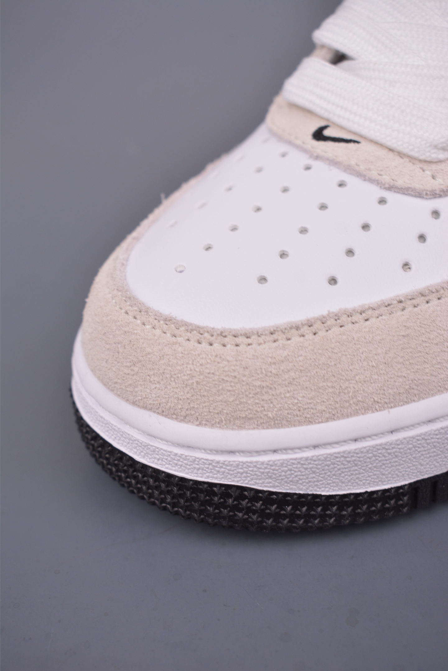 Nike Air Force 1 Low White Black Shoes, Breathable Honeycomb Insole 7 i1748978713120 3678 0 5