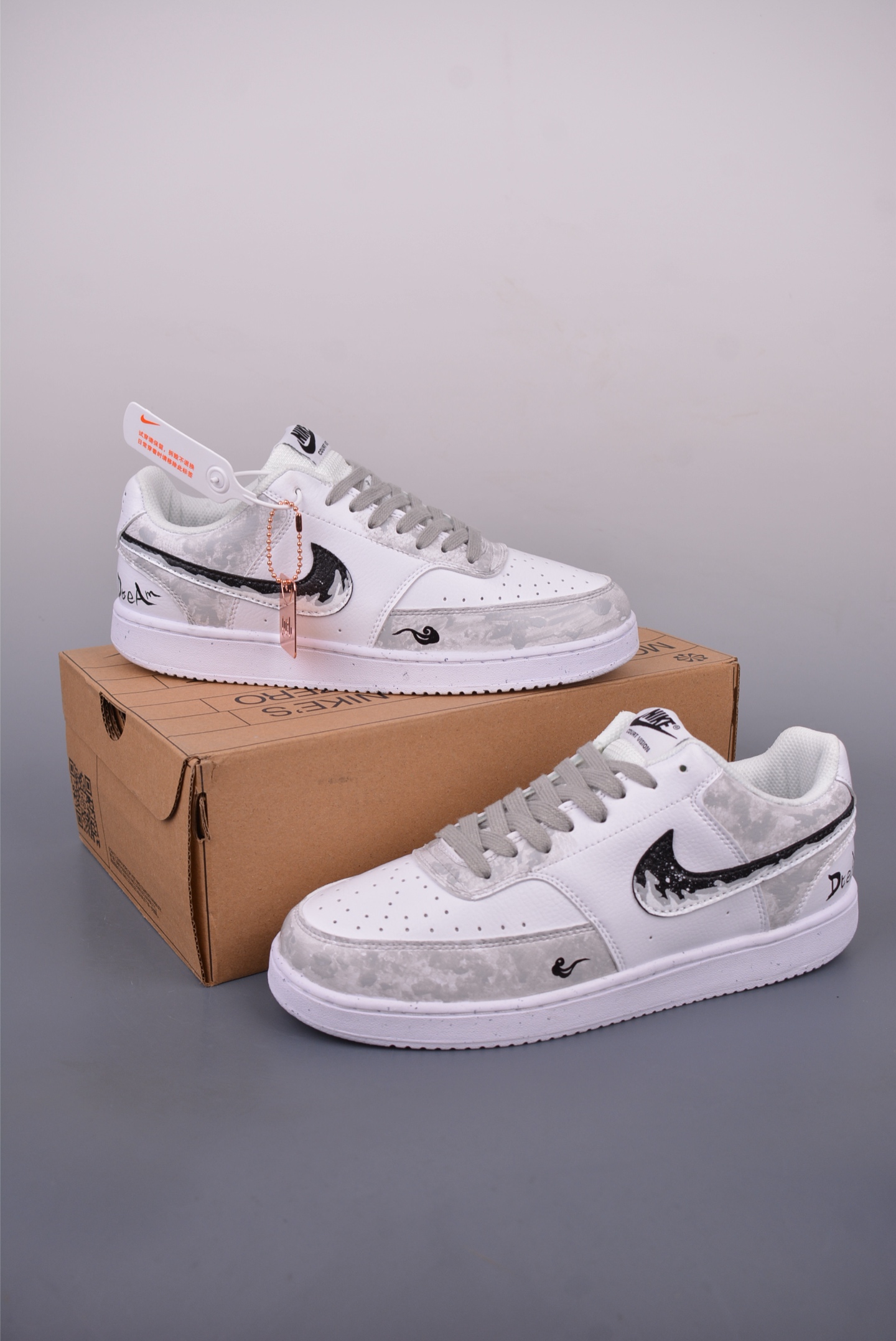 Nike Court Vision Low Hand-Painted Graffiti Sneakers - Classic & Durable 6 i1748979263564 6542 0 4