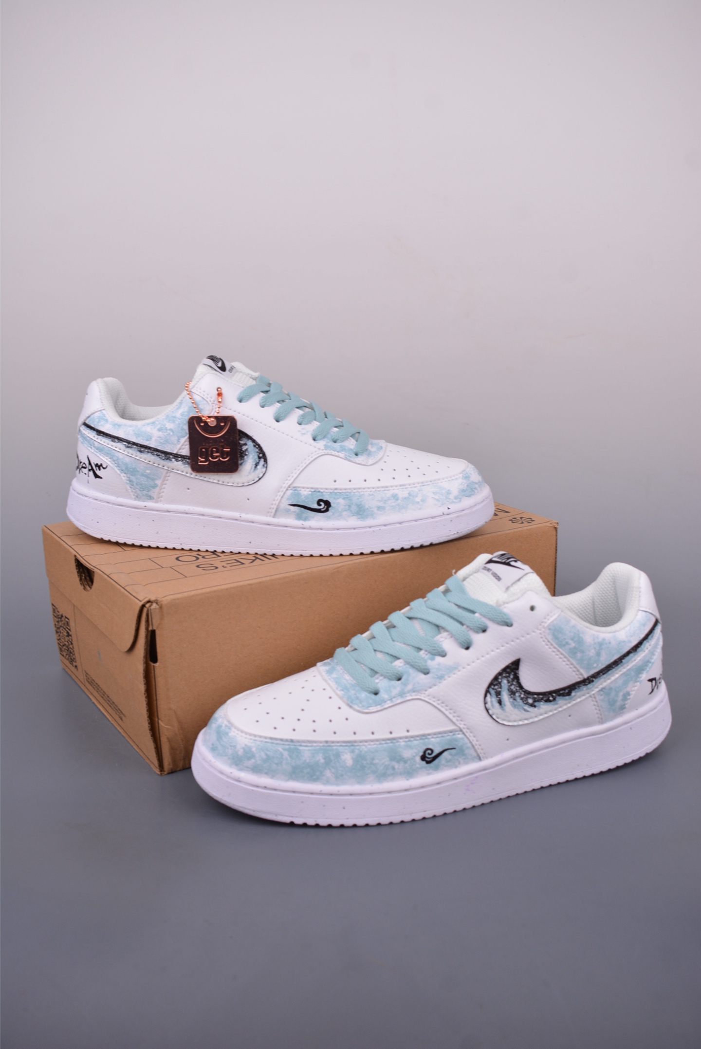 Nike Court Vision Low Hand-Painted Graffiti Sneakers - Versatile & Breathable 6 i1748979314259 4182 0 0