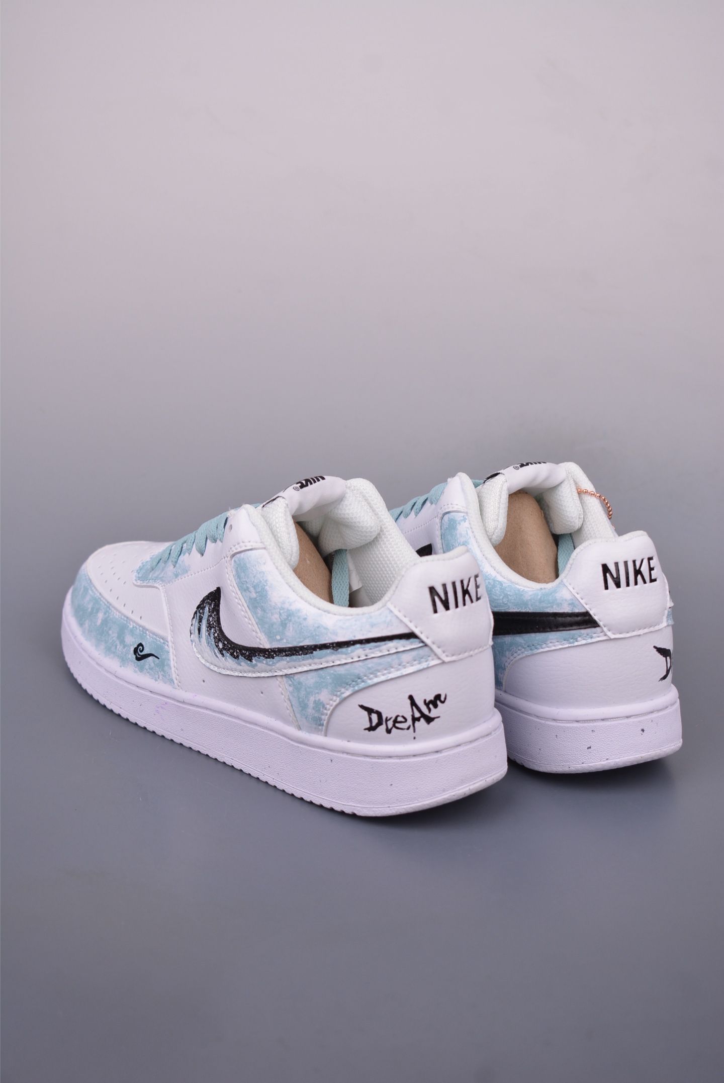Nike Court Vision Low Hand-Painted Graffiti Sneakers - Versatile & Breathable 3 i1748979336495 2017 0 1