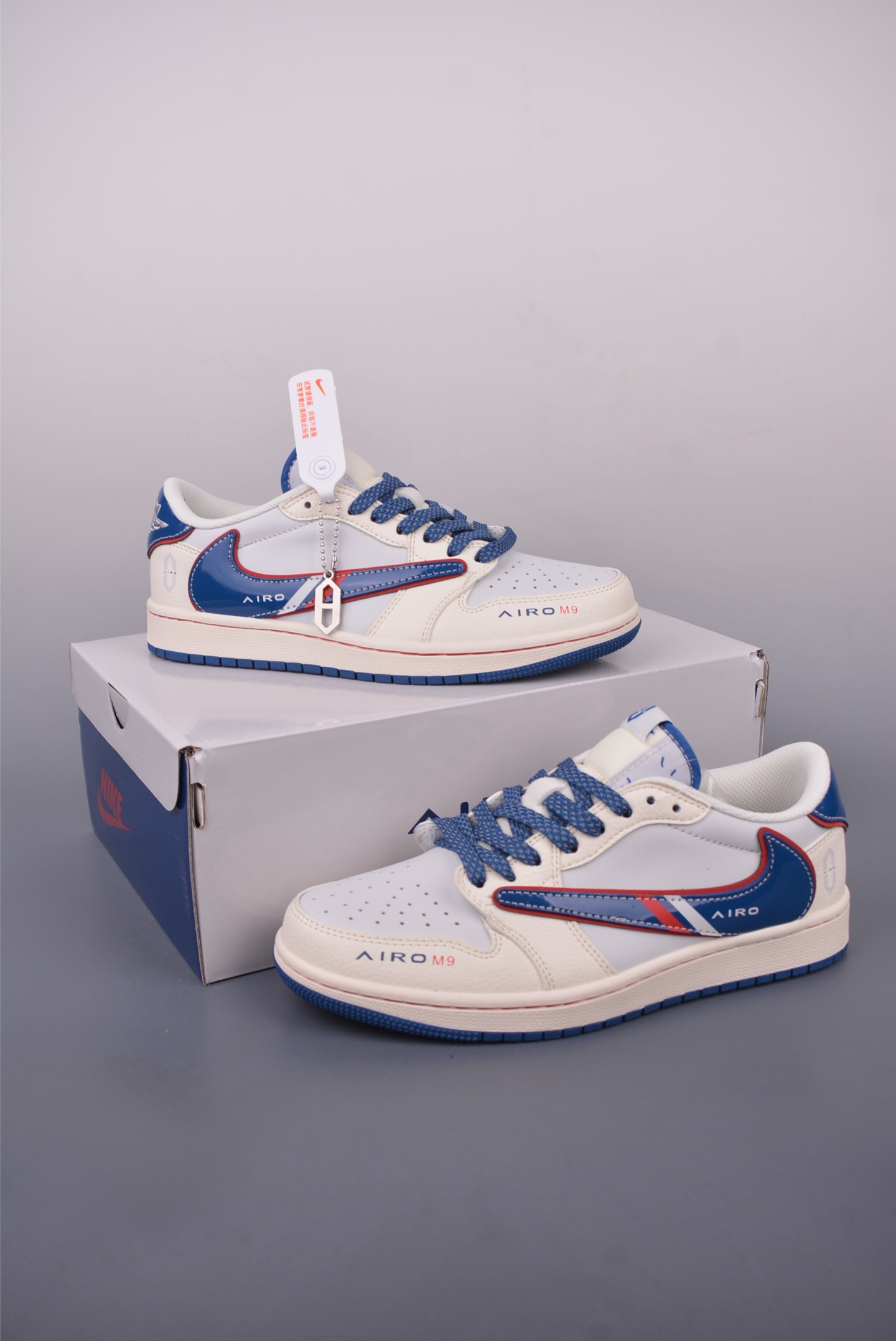 Fragment x Travis Scott x 问界M9 Air Jordan 1 Low 三方联名倒钩  FC1688-240