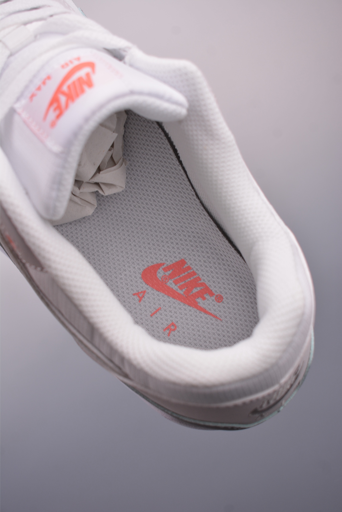 Nike Air Max 1 Retro Sneakers, Grey/White/Coral Accents, Comfortable Fit 10 i1749162363479 9869 0 8