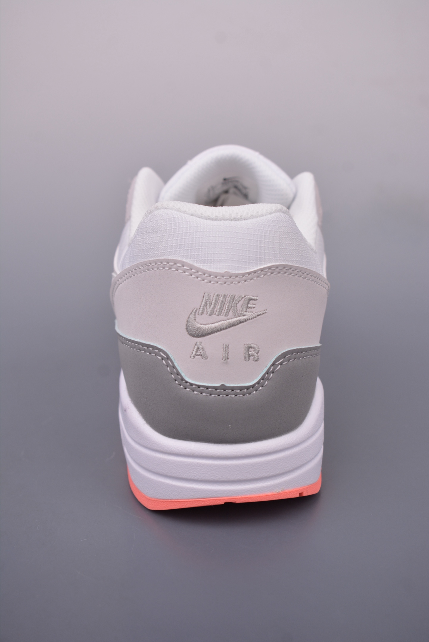 Nike Air Max 1 Retro Sneakers, Grey/White/Coral Accents, Comfortable Fit 5 i1749162363488 3325 0 3
