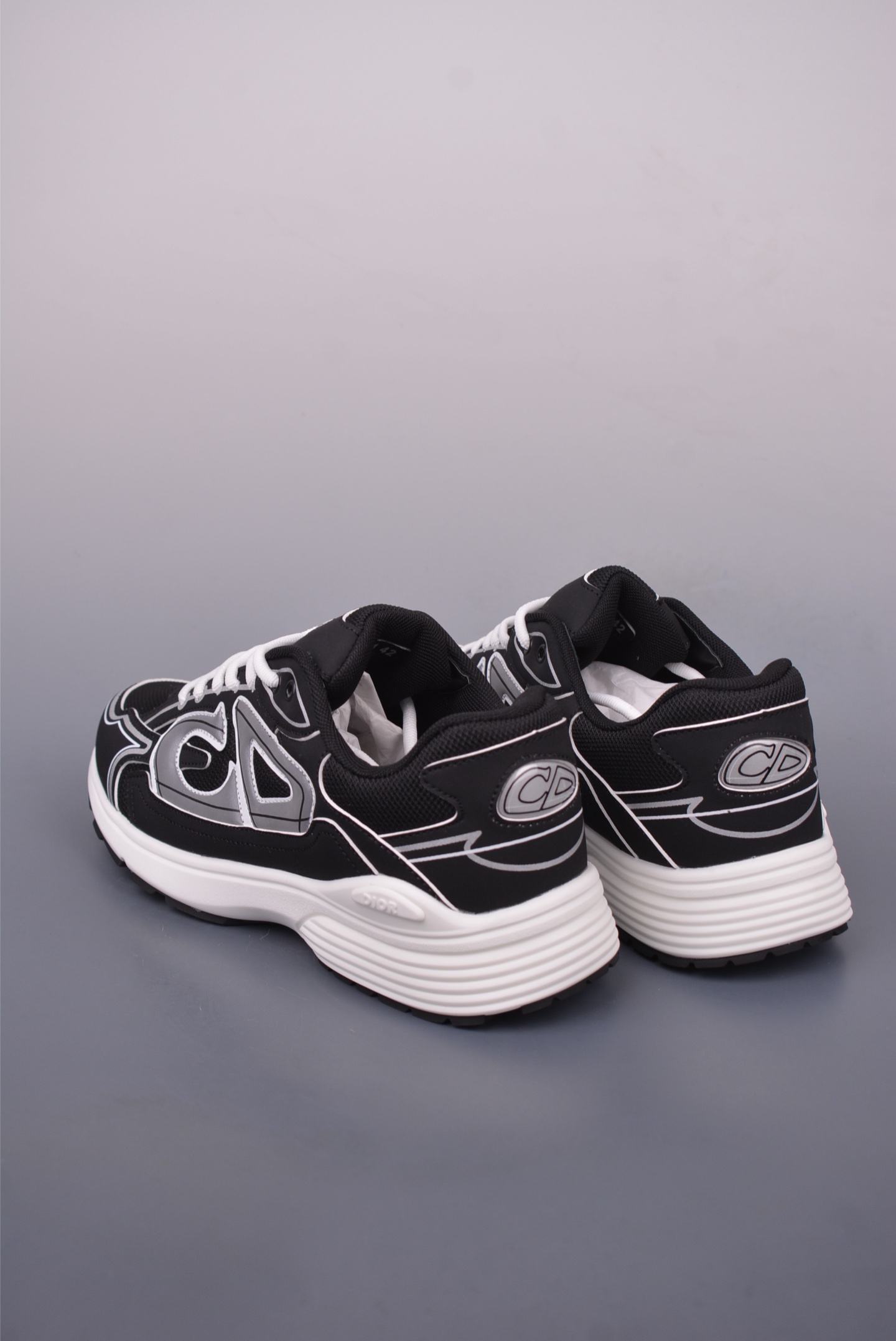 Dior x Stone Island B30 Series Black Mesh and Technical Fabric Sneakers 3 i1749167298076 917 0 1