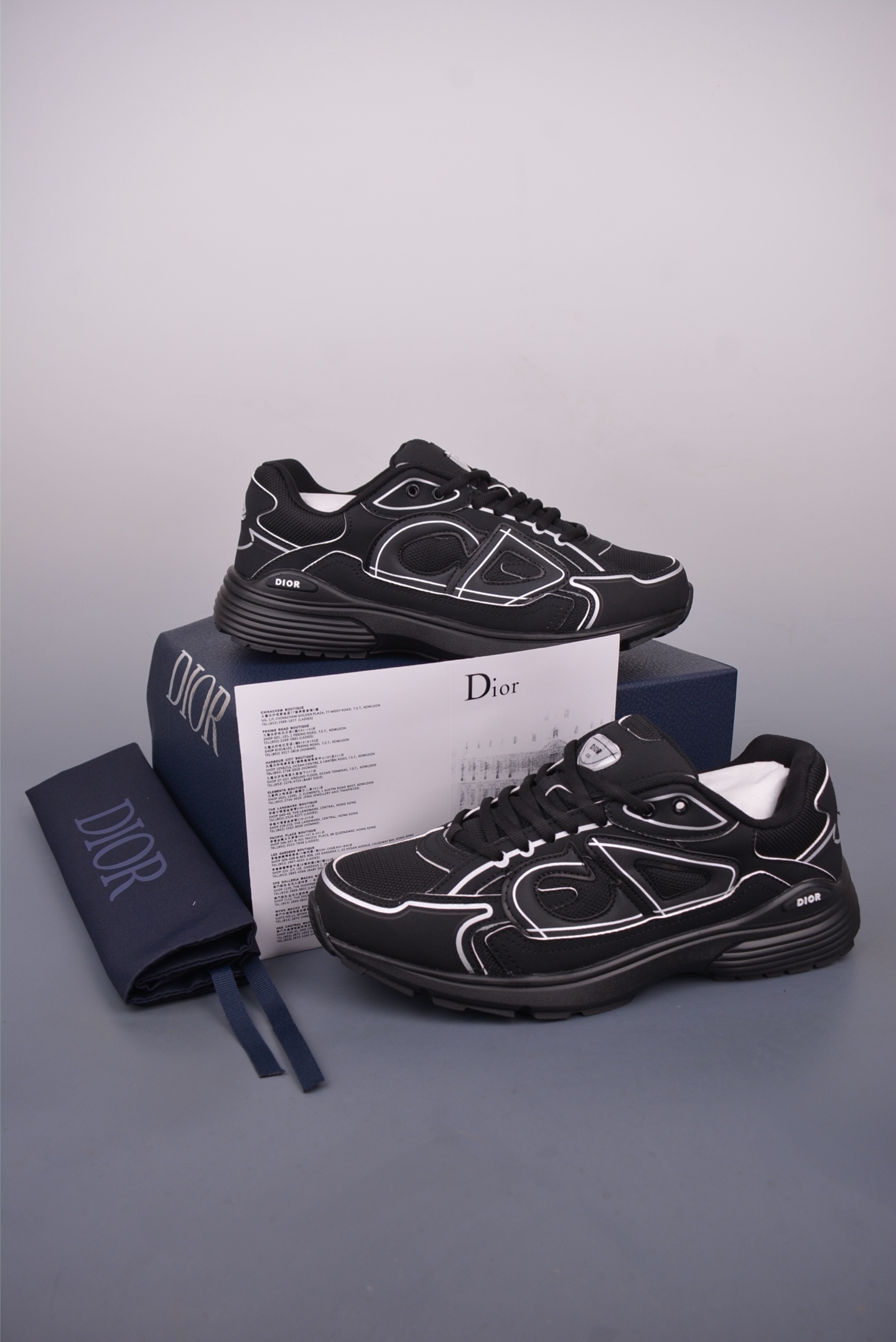 Dior x Stone Island B30 Sneakers Casual Sports Dad Shoes - Black 7 i1749167321437 6910 0 4
