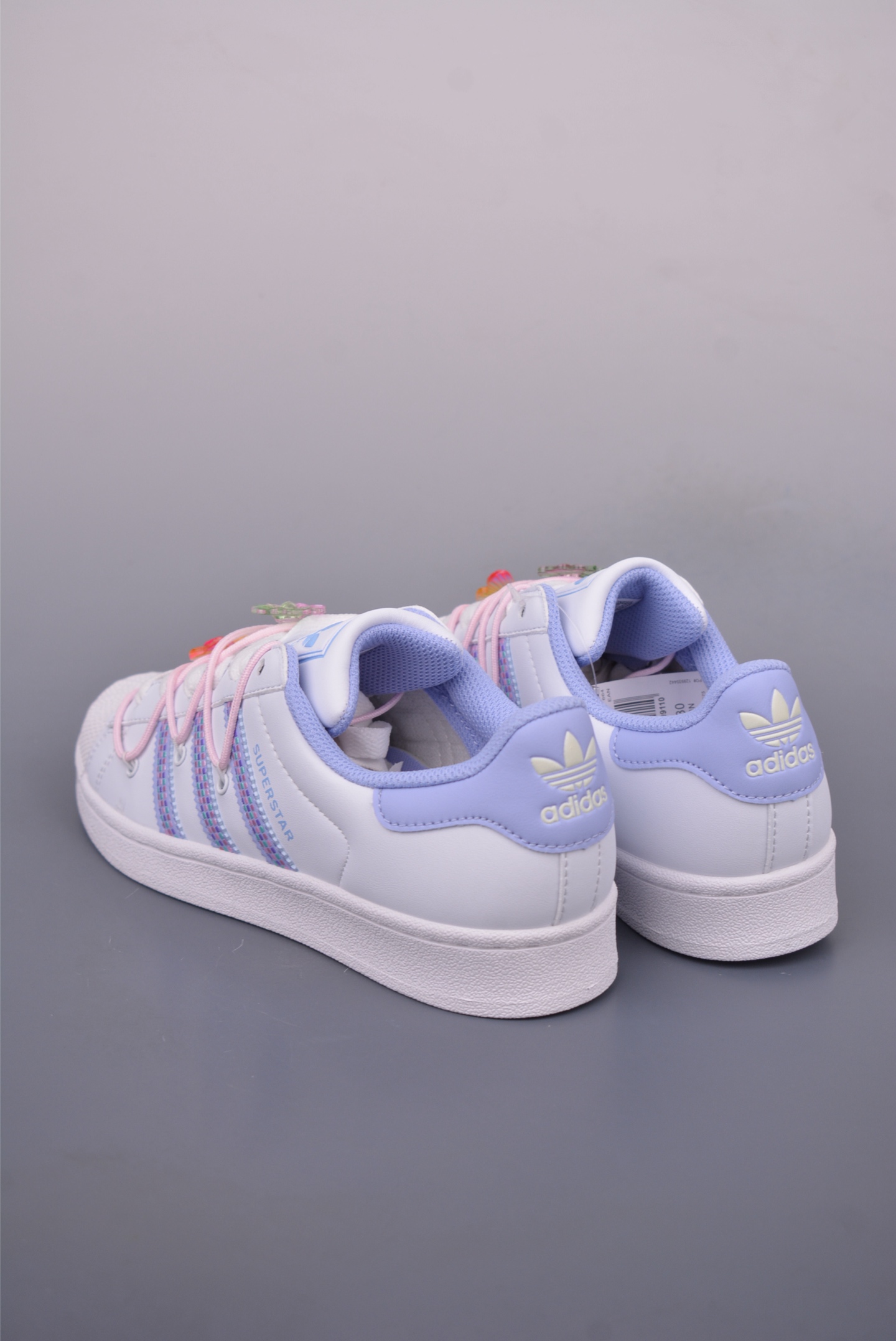 Adidas Originals Superstar White Leather Sneakers with Floral Accents 2 i1749247066542 8782 0 1