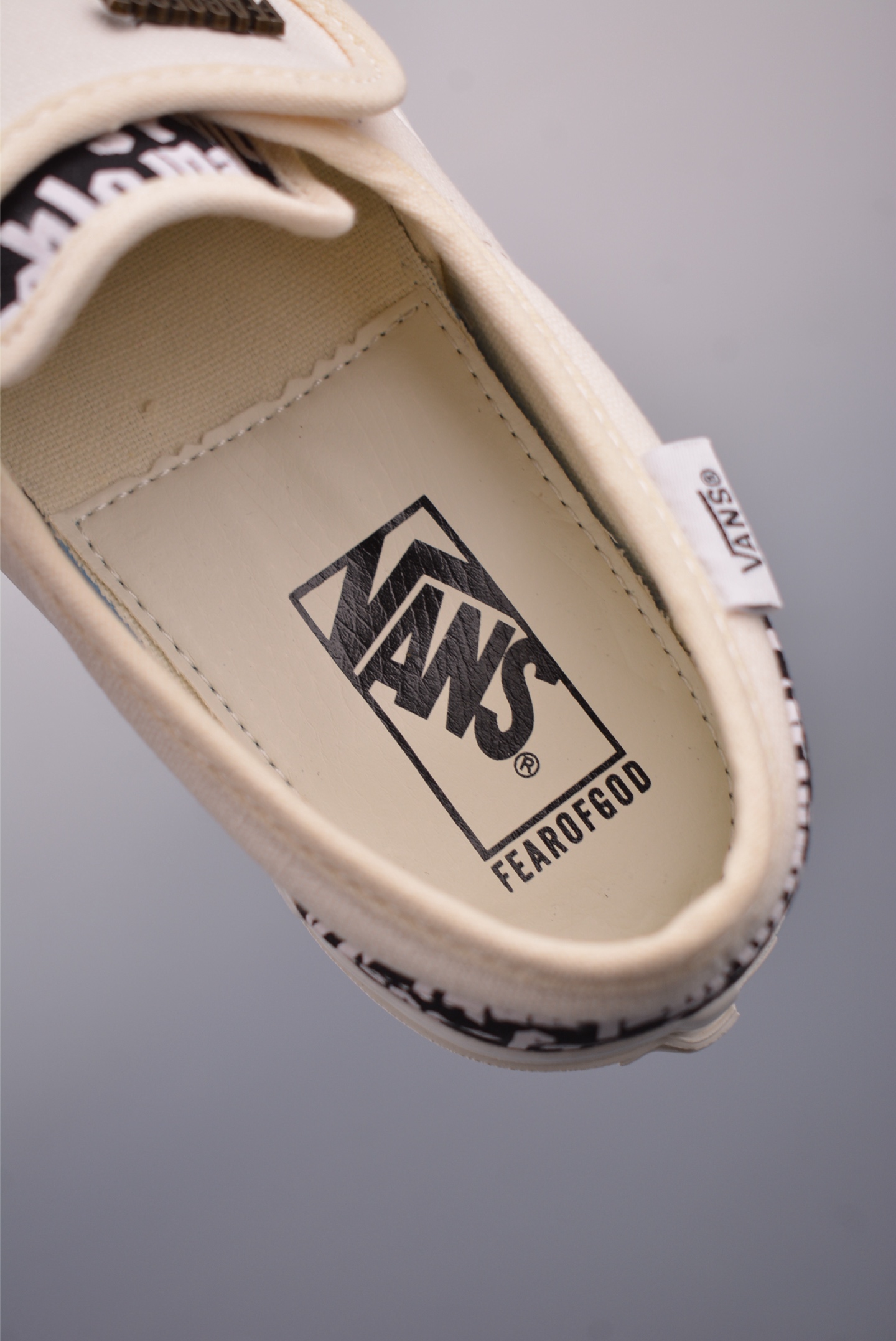 Fear of God x Vans Slip-On 47 V DX Black & White Canvas Sneakers 10 i1749250336623 4678 0 8