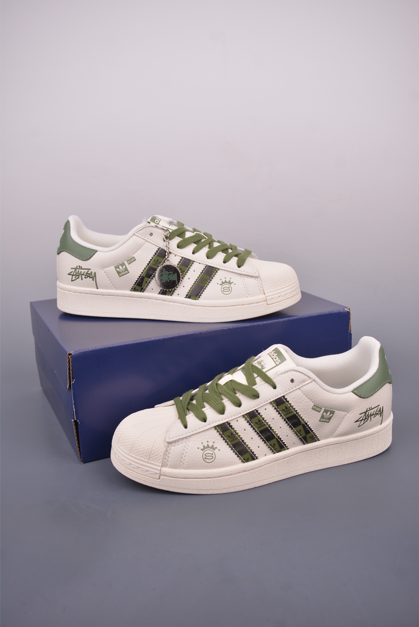 Adidas Originals Superstar Stussy Collab White Green Sneakers 1 i1749251016605 2339 0 0