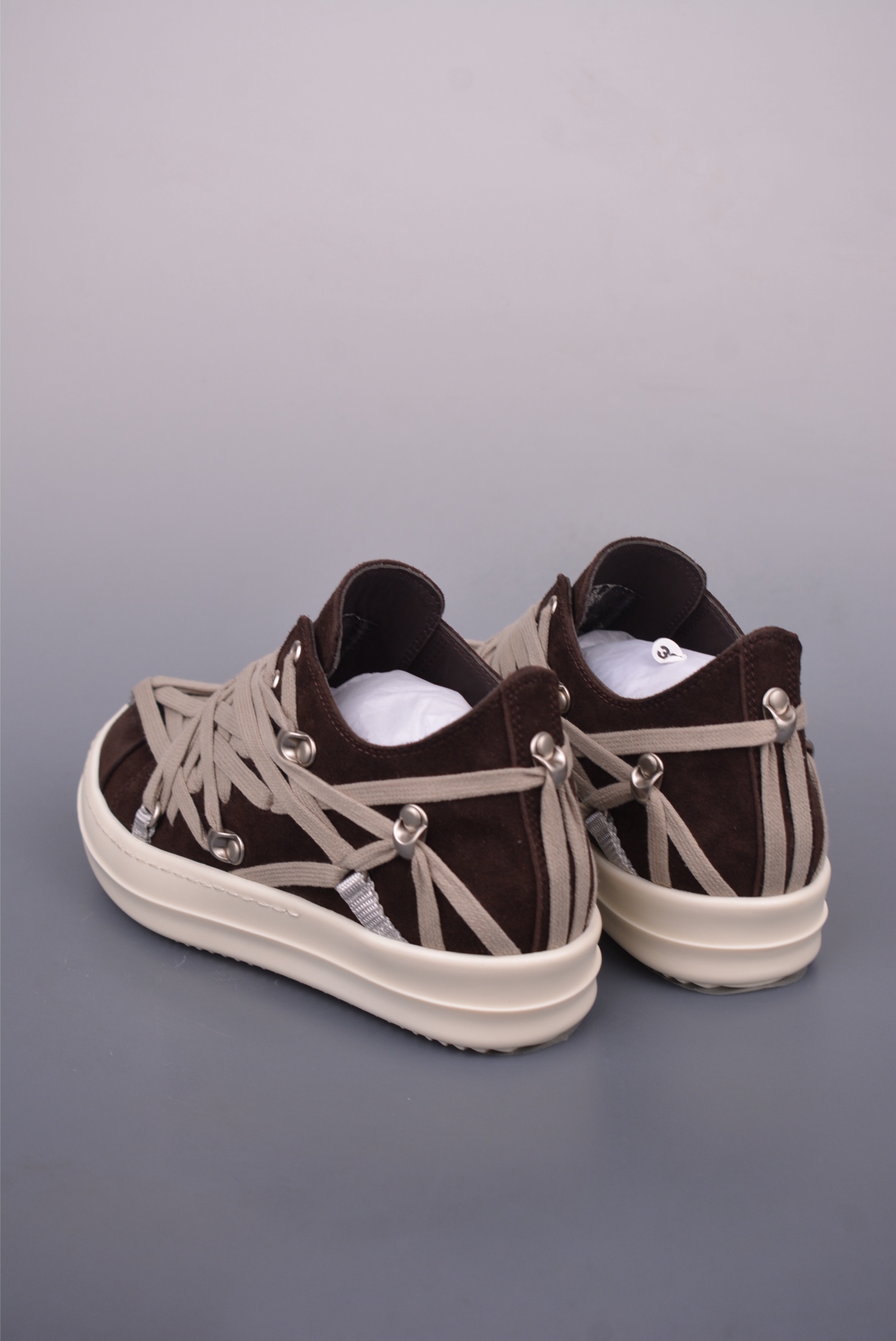 Rick Owens RO Mega Laced Low-Top Sneakers - Premium Leather, Unique Design 2 i1749251287144 6265 0 1
