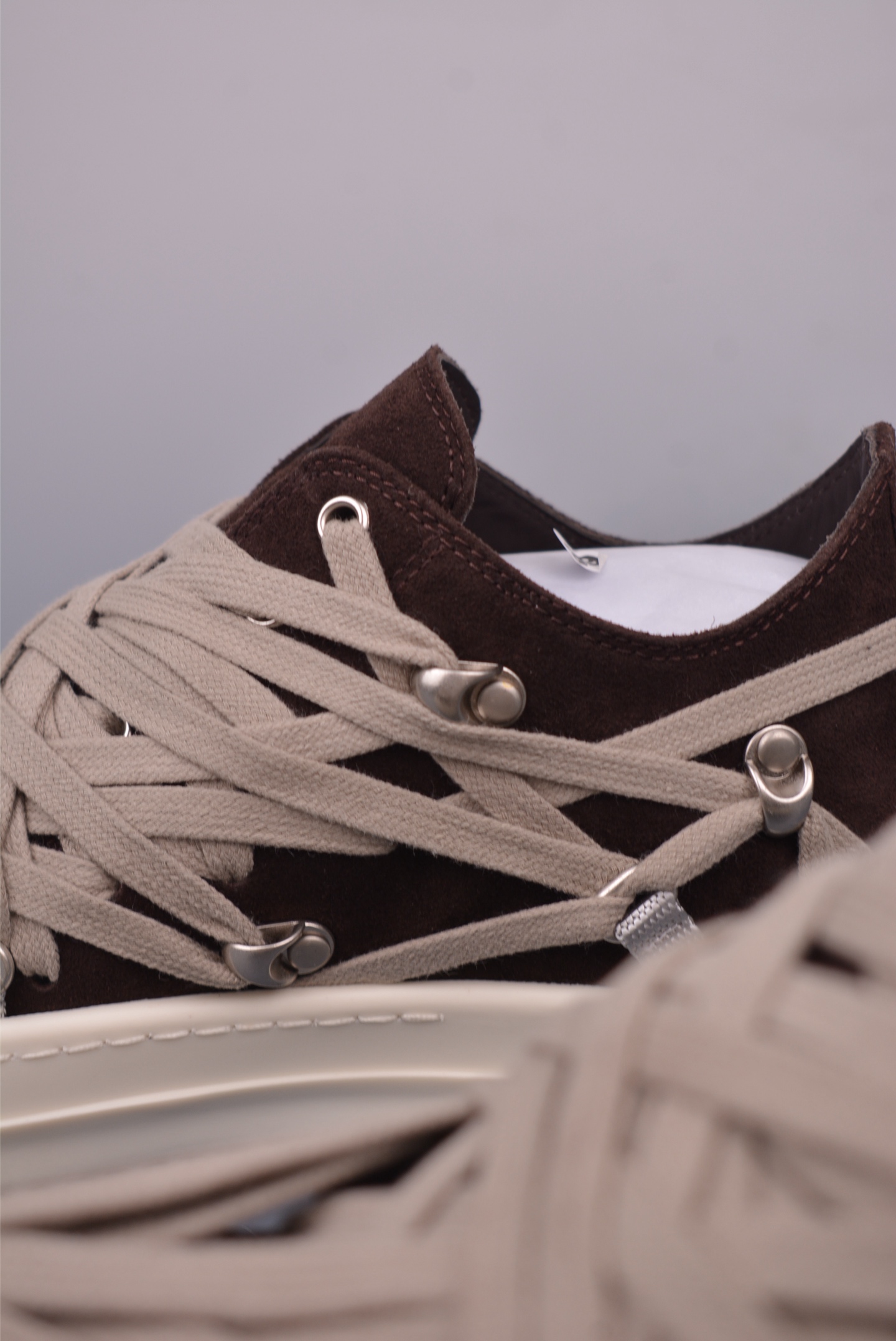 Rick Owens RO Mega Laced Low-Top Sneakers - Premium Leather, Unique Design 8 i1749251287245 5808 0 7