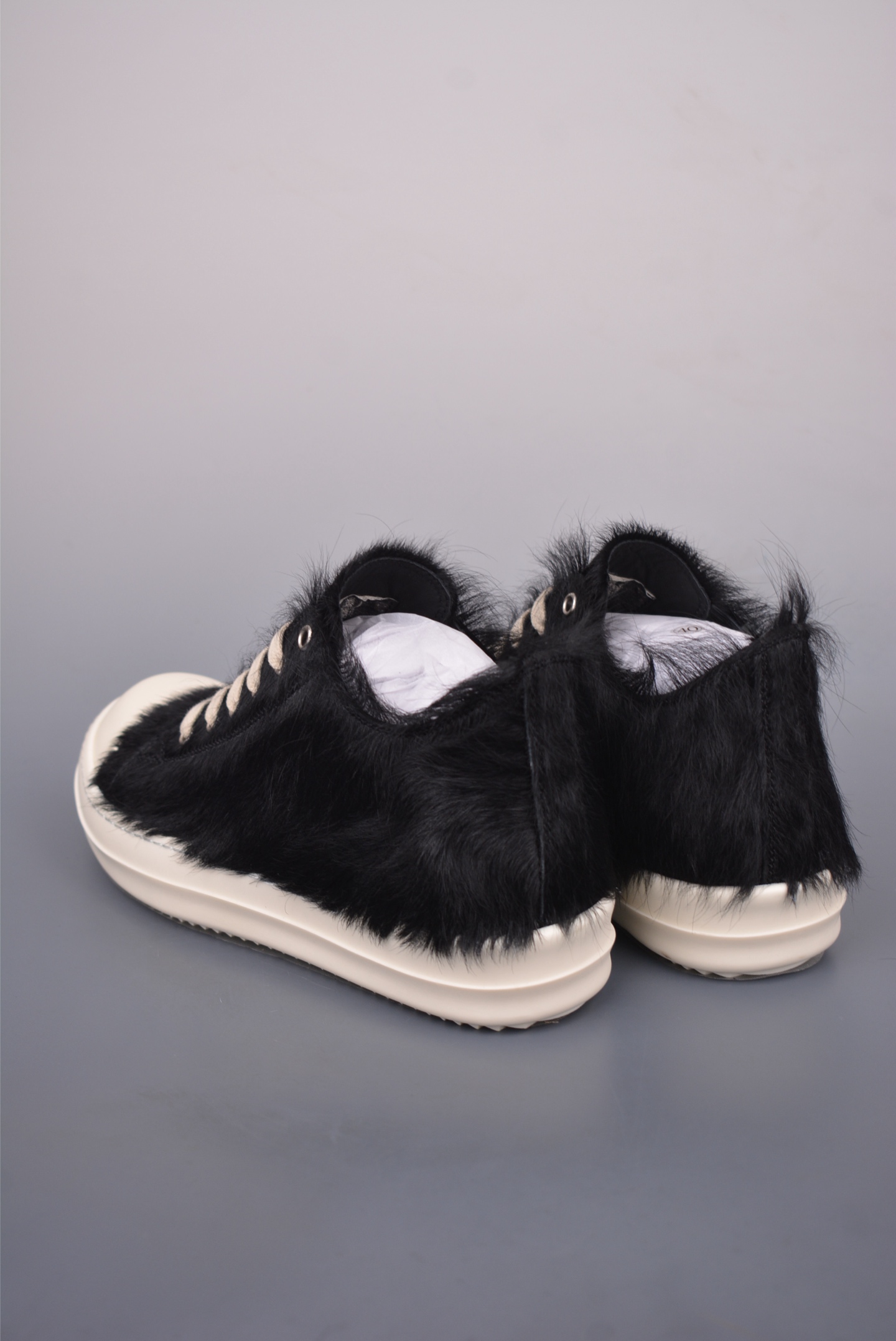 Rick Owens RO Mega Black Hair Sneakers, High-End Fashion, Multiple Sizes 3 i1749425506446 2880 0 1