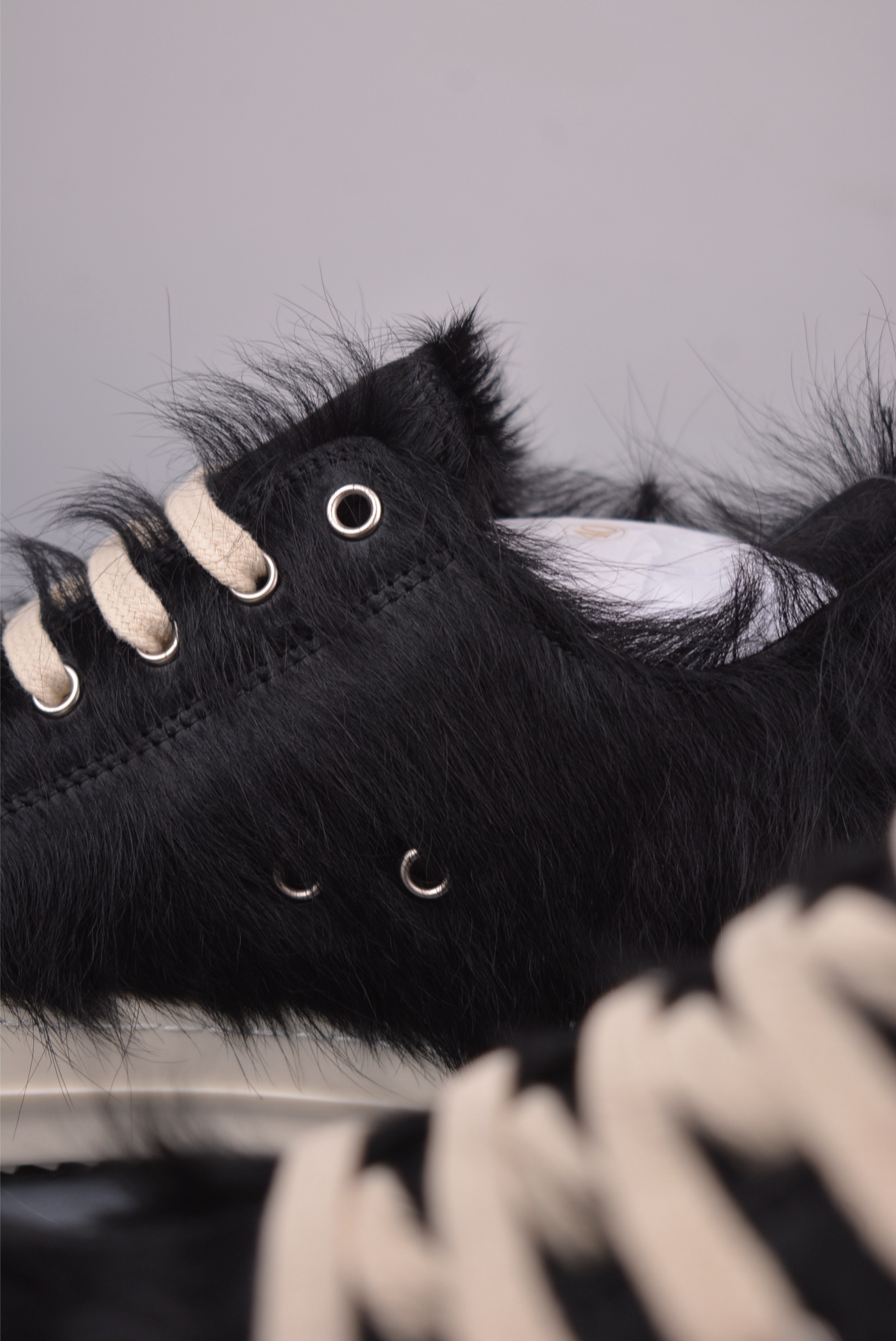 Rick Owens RO Mega Black Hair Sneakers, High-End Fashion, Multiple Sizes 9 i1749425508103 3579 0 7