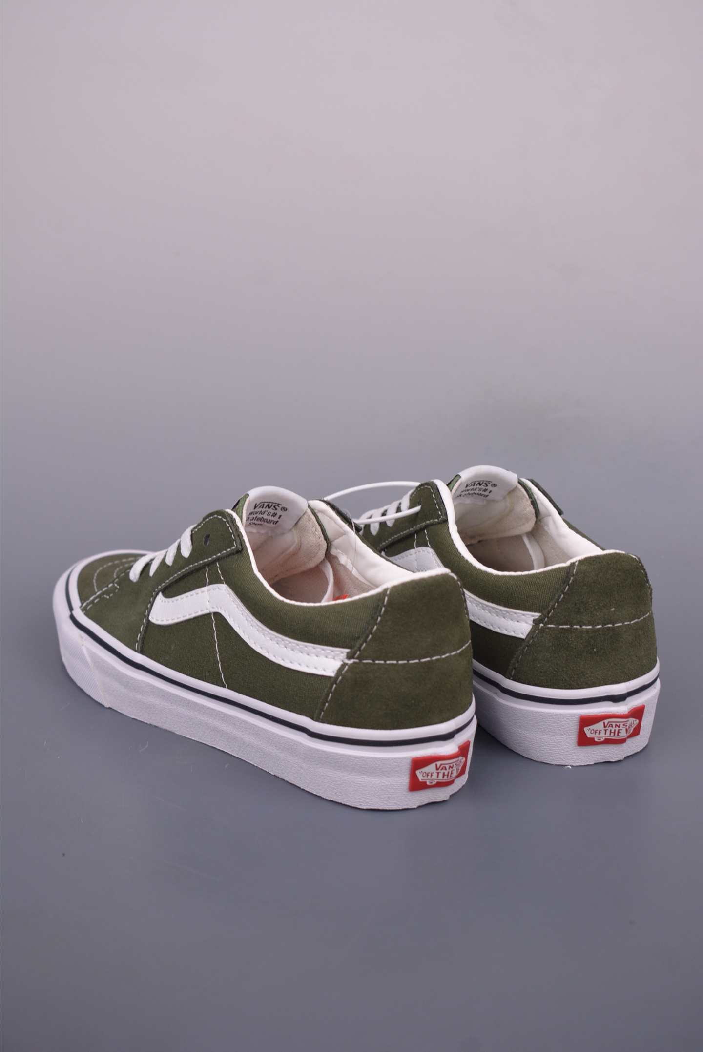 Vans SK8-Low Grass Green Canvas Sneakers, White Stripe, Low Top, Vulcanized 2 i1749461625467 1365 0 1