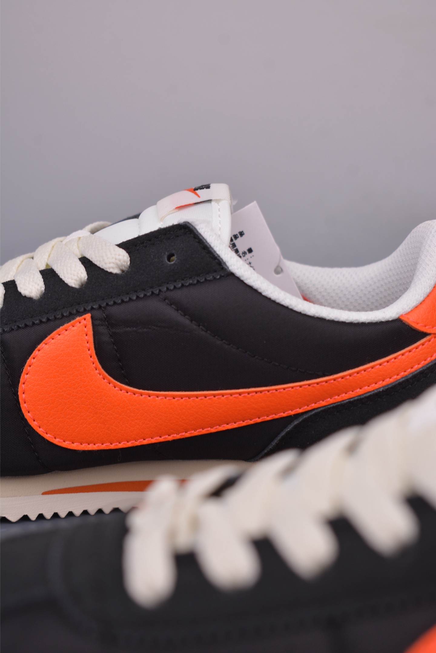 Nike Classic Cortez Leather Sneakers - Black/Orange, Classic Style, Comfort 8 i1749509401898 906 0 7