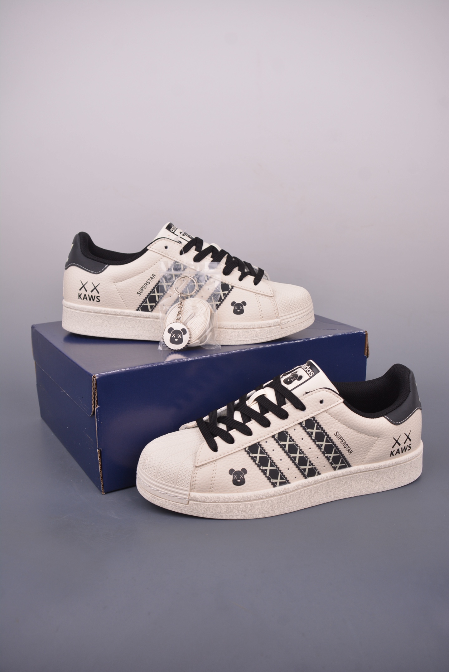 Adidas Originals Superstar Kaws DIY Edition White Leather Sneakers 1 i1749512608460 3017 0 0
