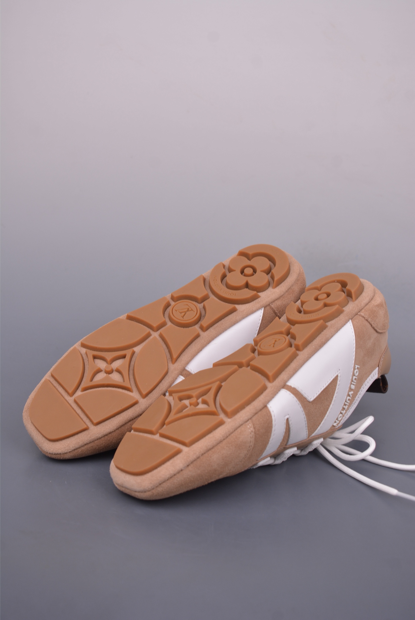 Louis Vuitton SneaKerina Ballet Shoes - Beige Leather with Lace-Up Design 4 i1749514194849 9819 0 2
