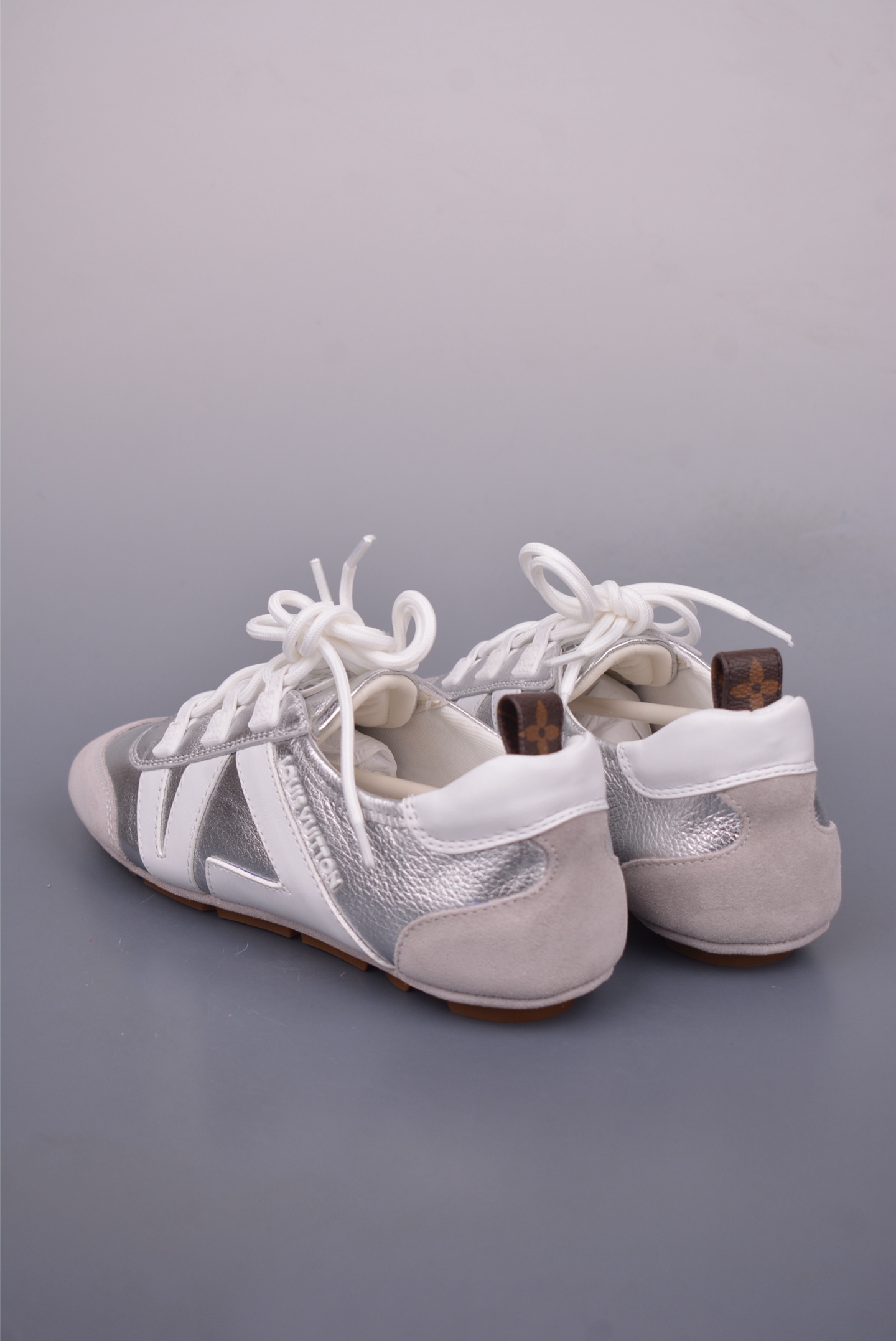 Louis Vuitton SneaKerina Silver Leather Ballet Sneakers for Women 2 i1749514360185 9996 0 1