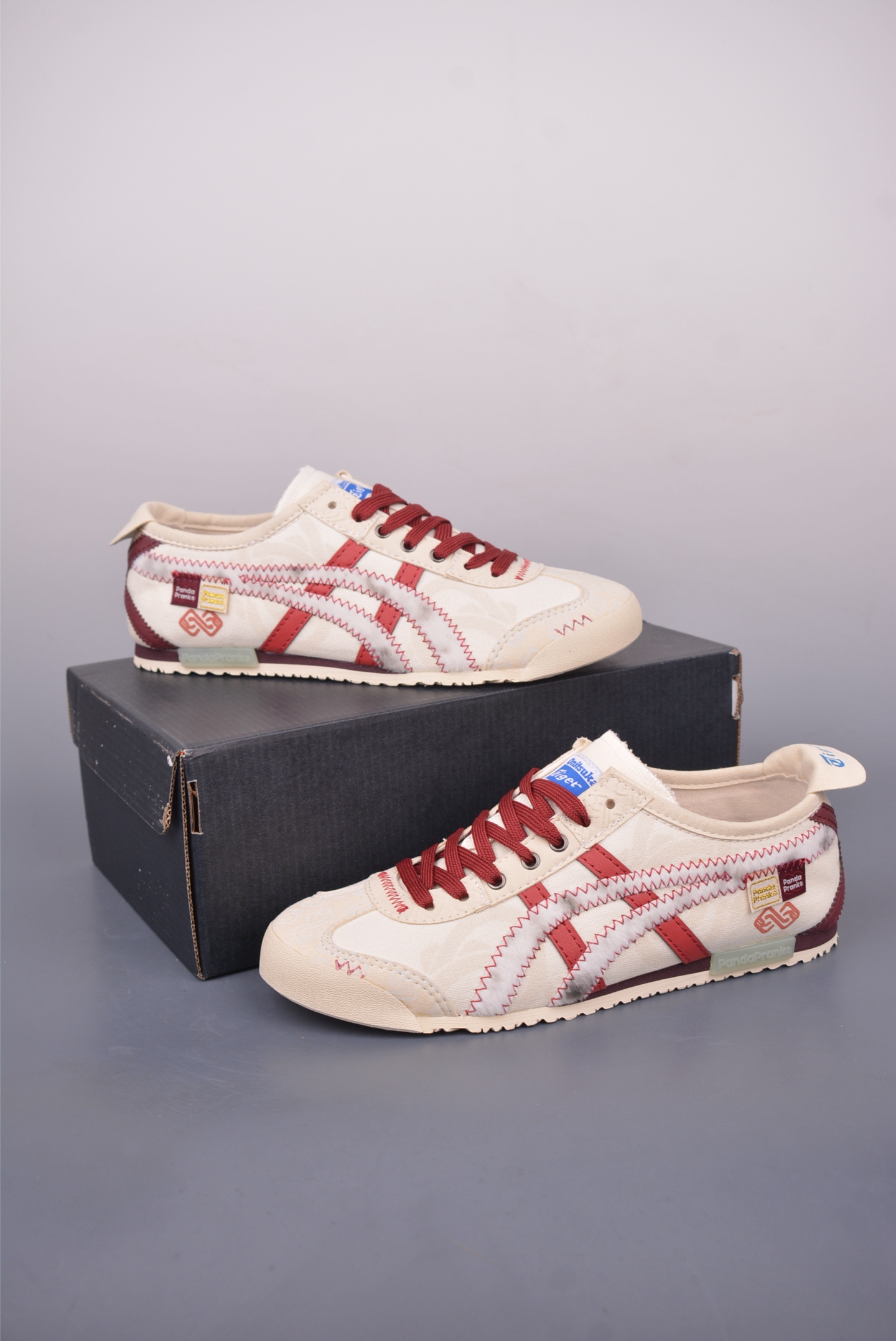 Onitsuka Tiger MEXICO 66 Cream/Red Leather Upper Lightweight Casual Shoe 6 i1749592302152 2229 0 4