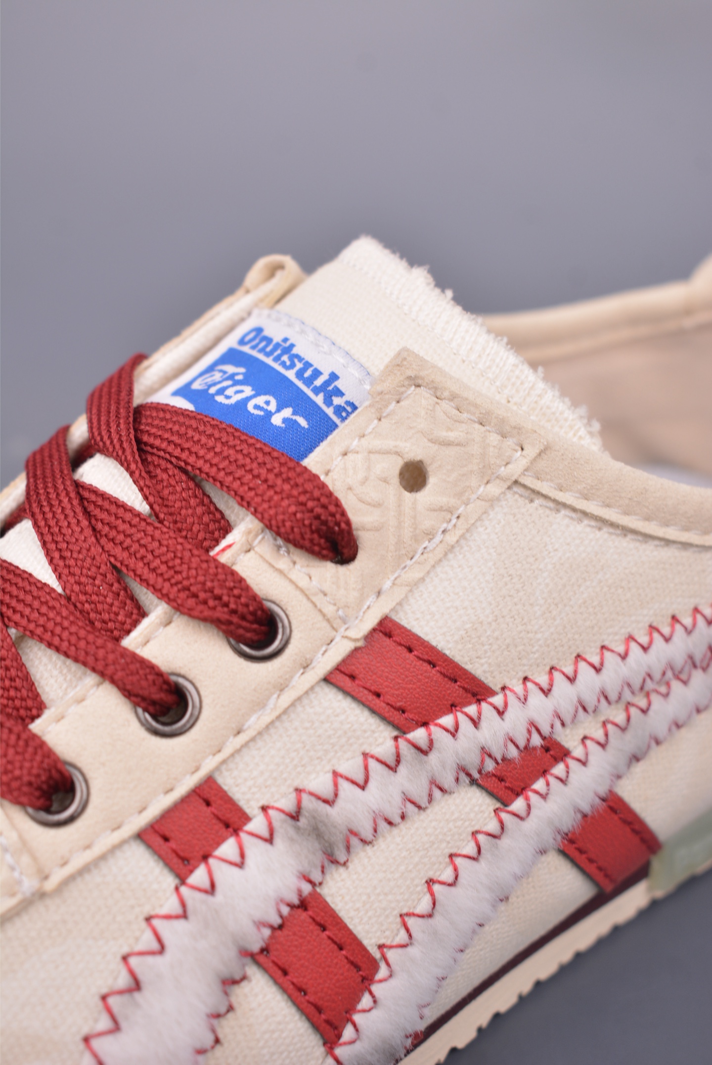 Onitsuka Tiger MEXICO 66 Cream/Red Leather Upper Lightweight Casual Shoe 8 i1749592303631 4924 0 6