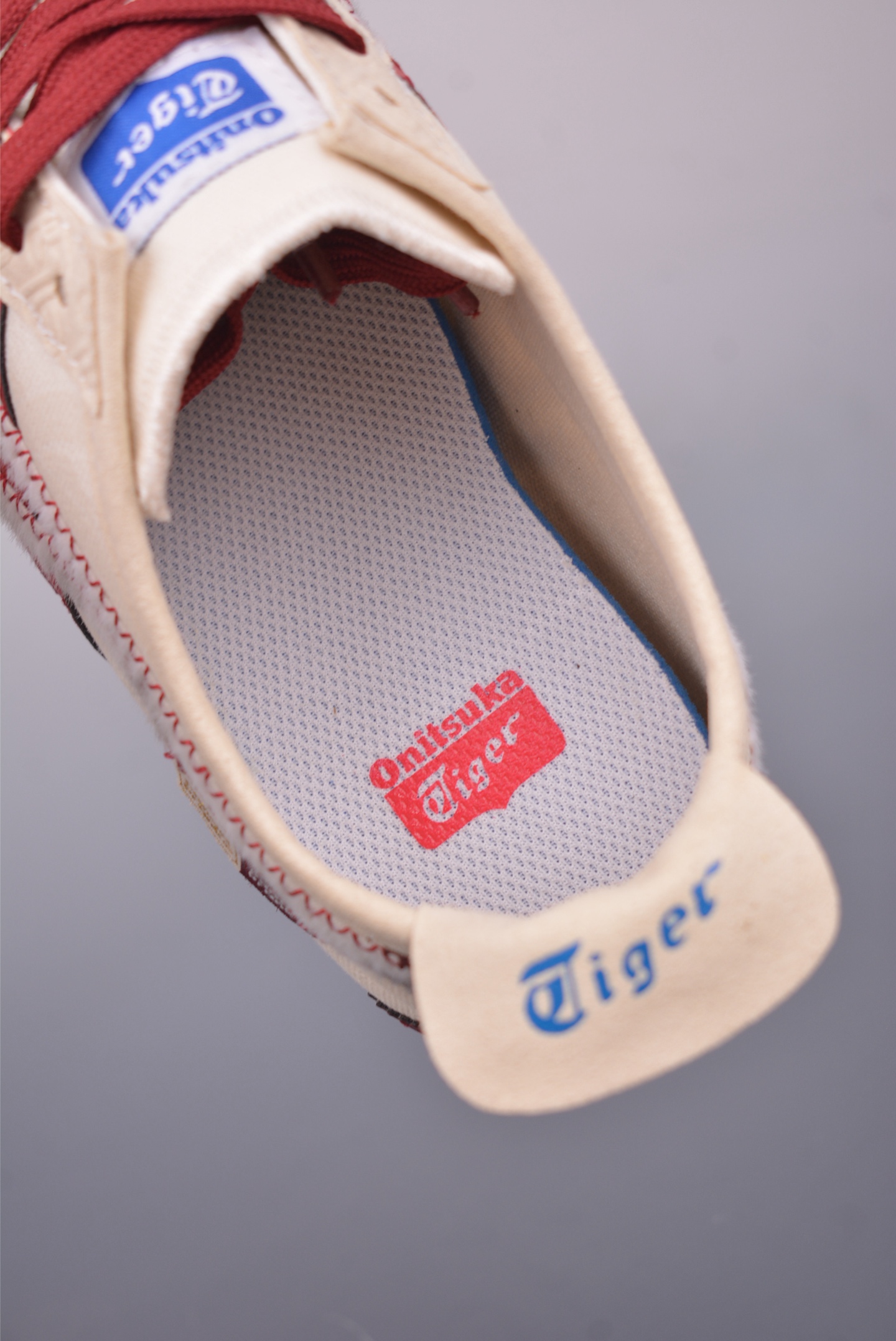 Onitsuka Tiger MEXICO 66 Cream/Red Leather Upper Lightweight Casual Shoe 10 i1749592303640 8585 0 8