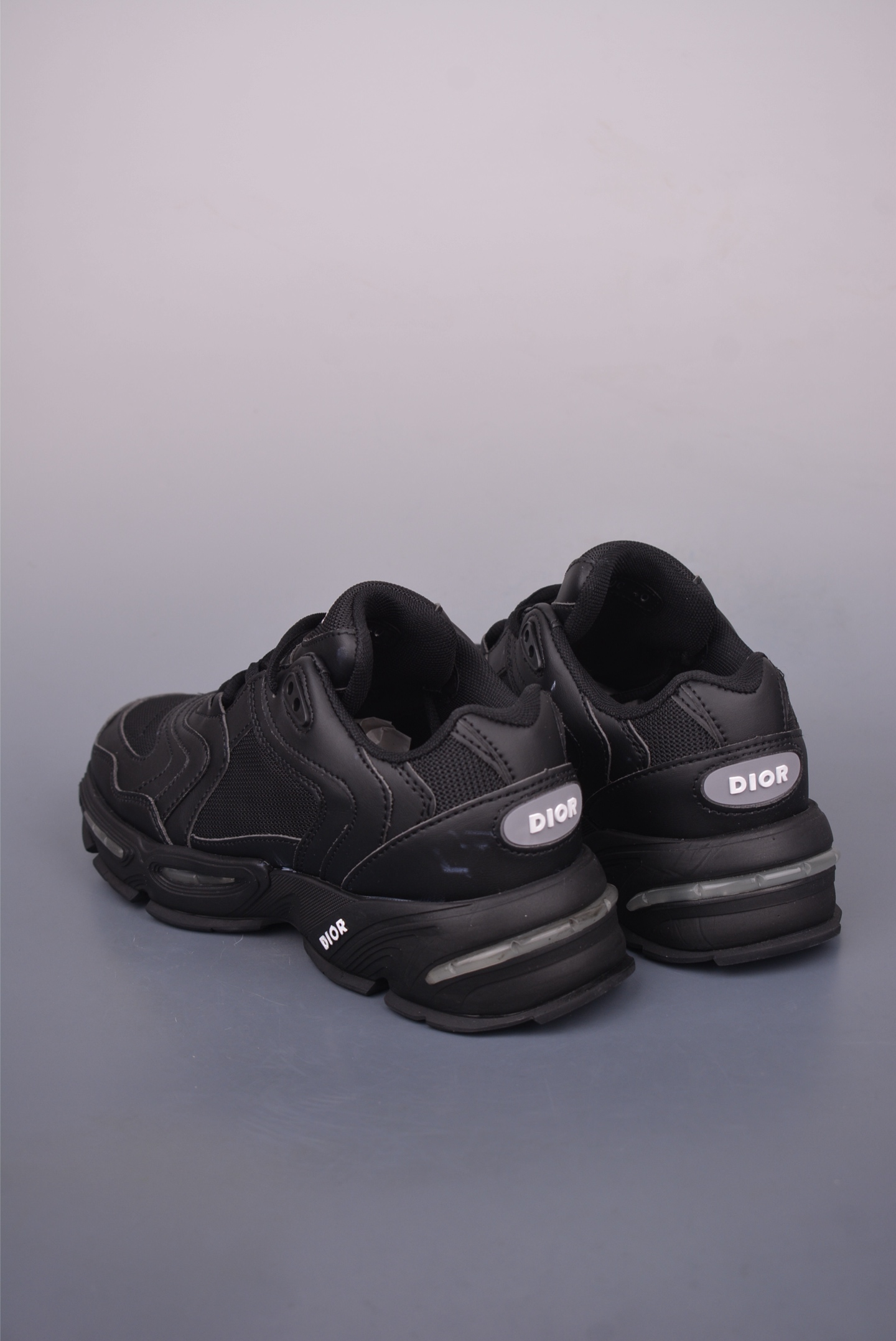 Dior CD1 Low-Top Sneakers, Lightweight Rubber Sole, Breathable Mesh - Black 2 i1749592423561 3425 0 1