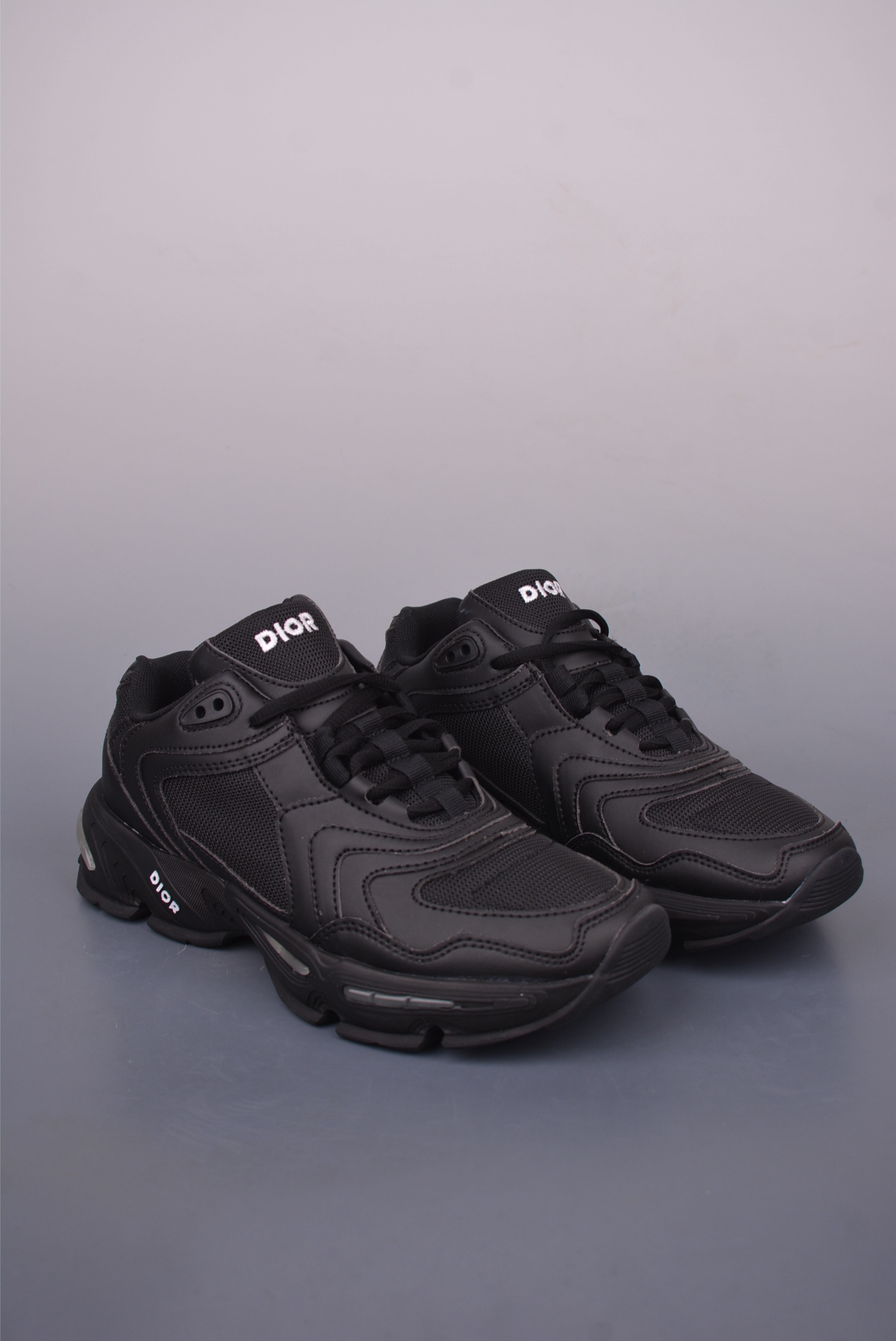 Dior CD1 Low-Top Sneakers, Lightweight Rubber Sole, Breathable Mesh - Black 1 i1749592425730 7214 0 0