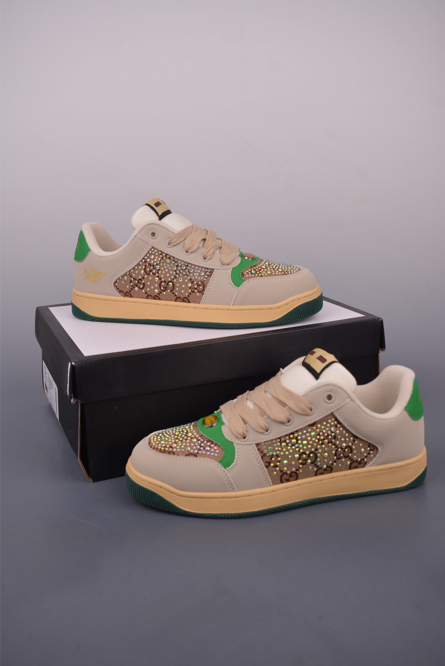 Gucci Men's Low-Top Sneaker with Crystal Embellishments and GG Monogram 1 i1749593683767 3849 0 4