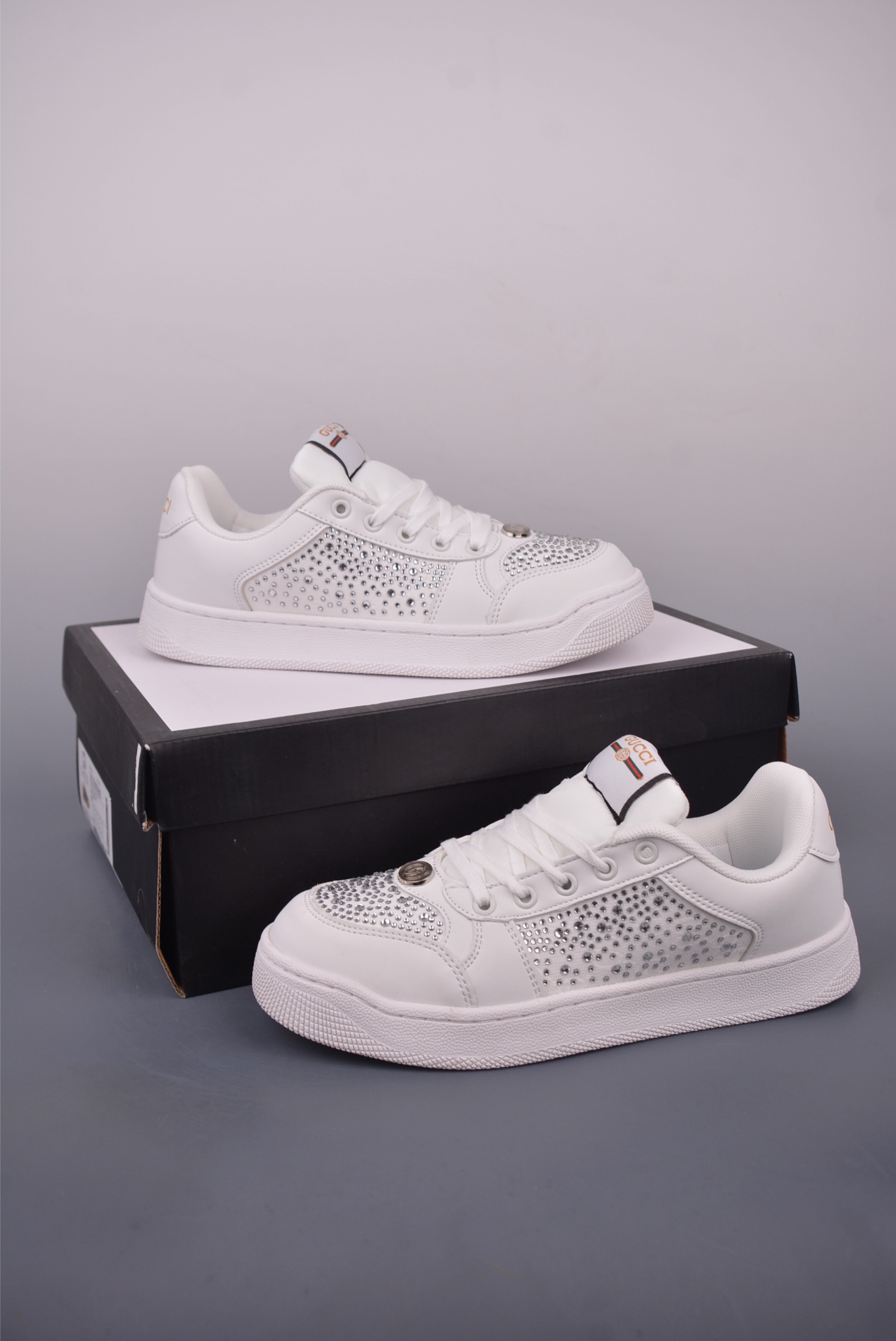 Gucci Men's Low-Top Sneaker with Crystal Embellishments and GG Monogram 2 i1749593703167 2078 0 1