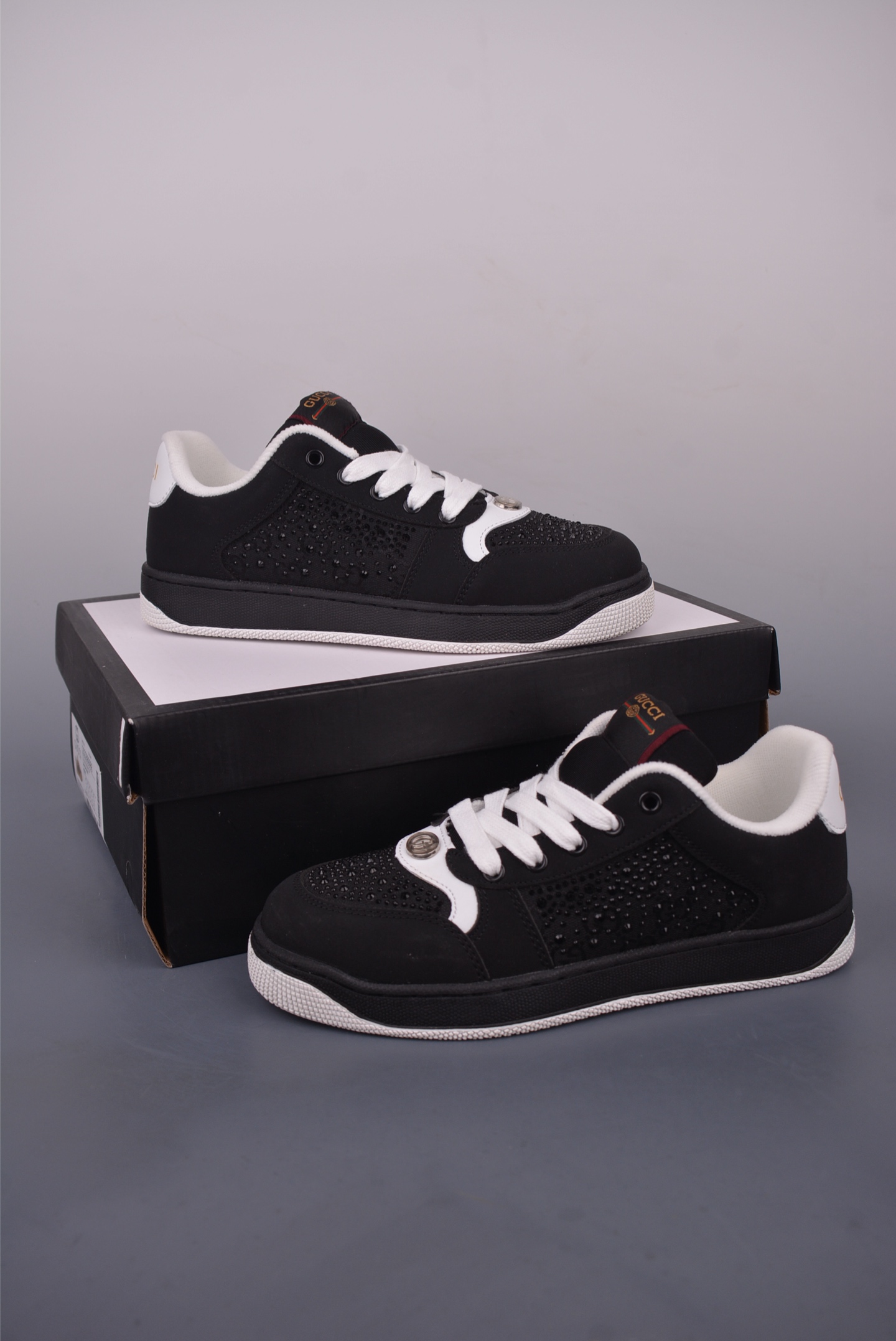 Gucci Men's Low-Top Sneaker with Crystal Embellishments and GG Monogram 3 i1749593703171 6464 0 2