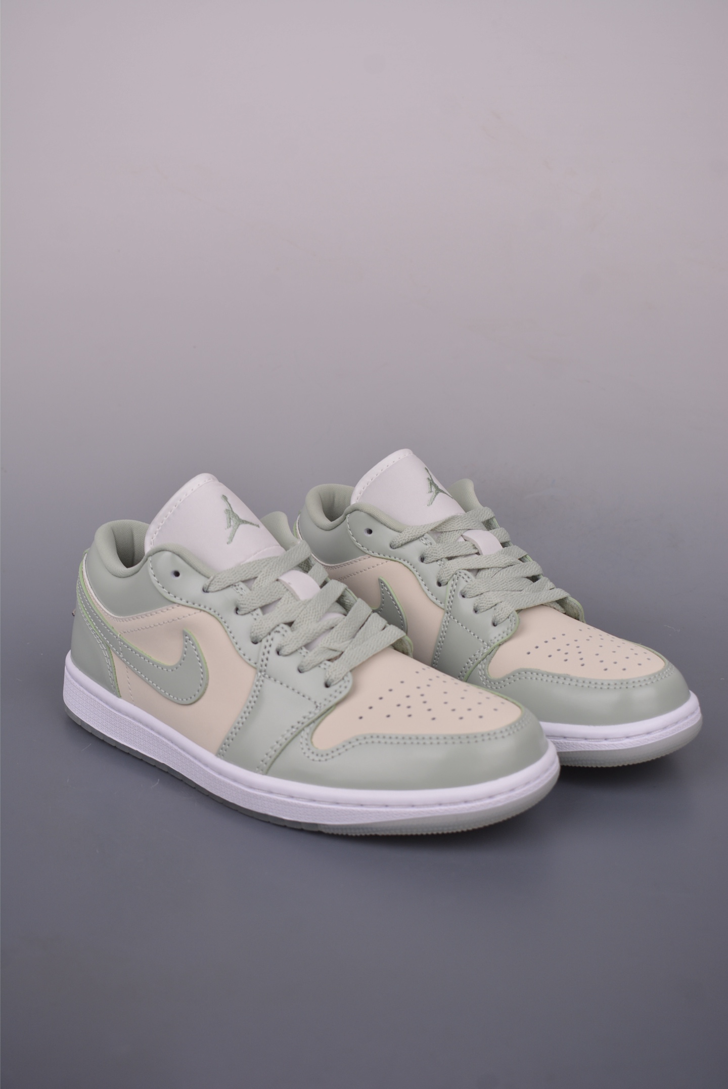 Air Jordan 1 Low 'Amber Green' Original Leather Sneakers - Premium Quality 1 i1749680247345 4845 0 0