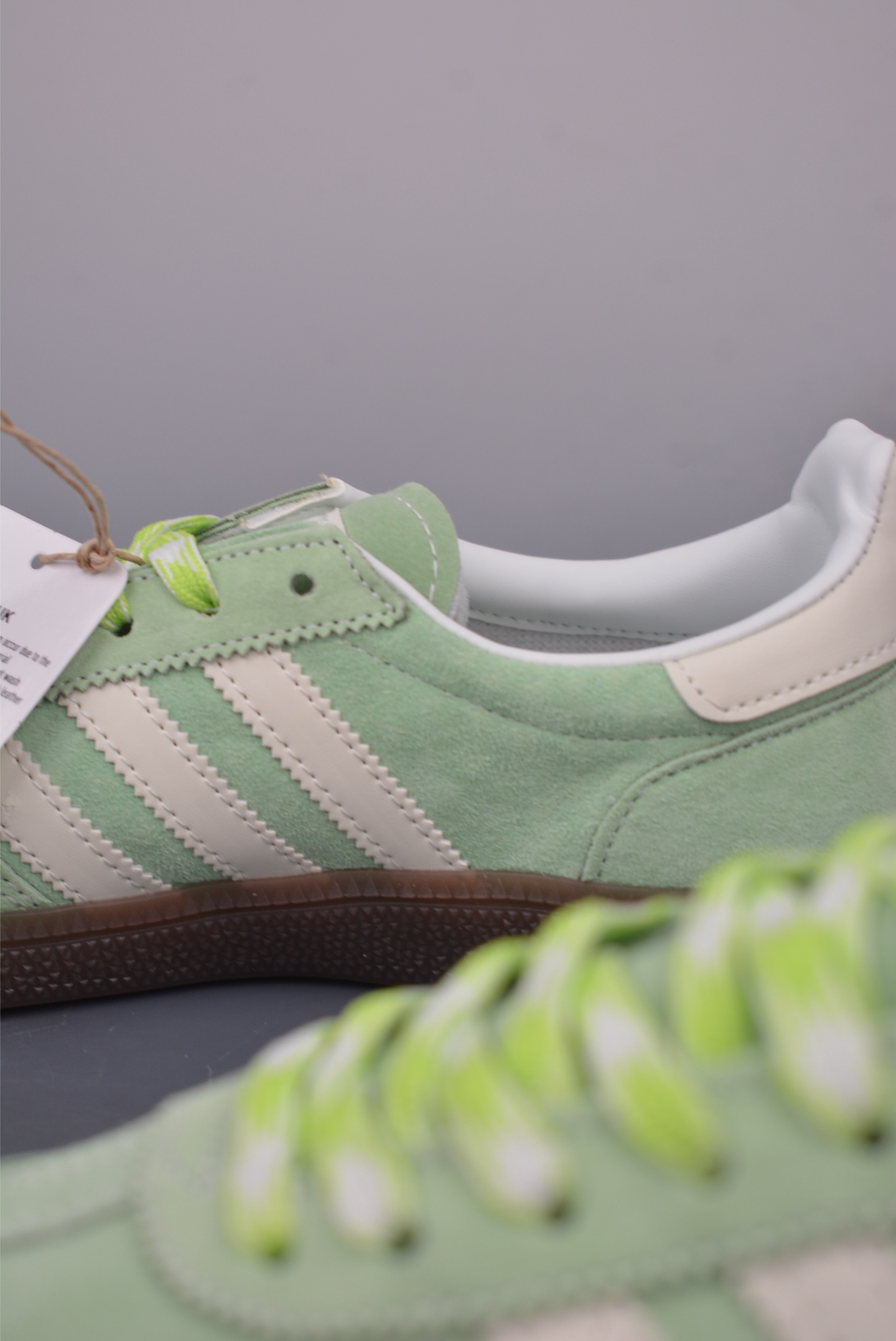 Adidas Handball Spezial Classic Retro Casual Sneakers - Light Green Suede 9 i1749682143712 318 0 8