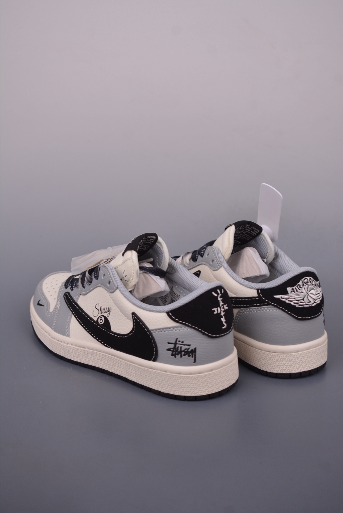 Nike X Stussy Air Force 1 Low Sneakers - Black and Grey 2 i1749683726901 2930 0 1