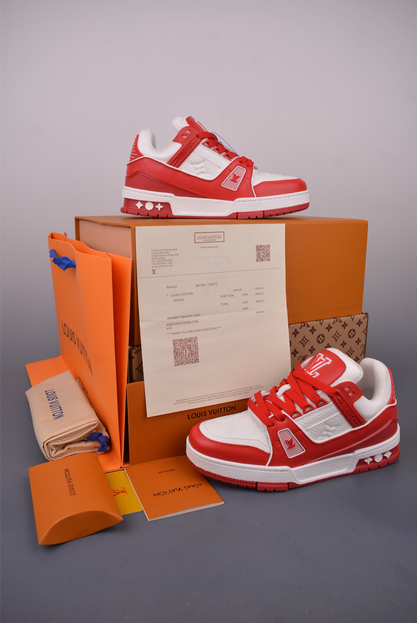 Louis Vuitton Trainer Limited Edition Sneakers - Red & White, Sizes 35-45 6 i1749683837243 4176 0 4
