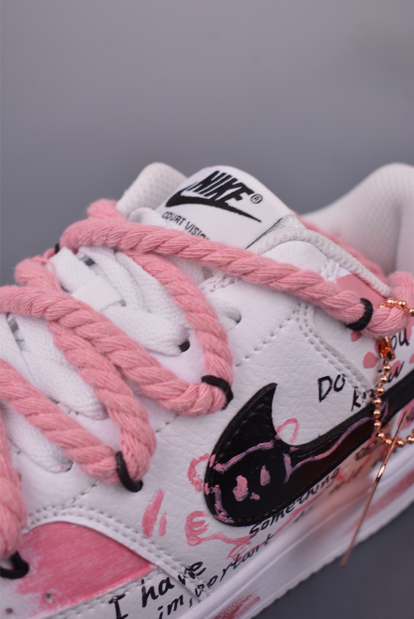 Nike Court Vision Low Hand-Painted Graffiti Sneakers - Comfortable and Stylish 8 i1749762944274 4378 0 6