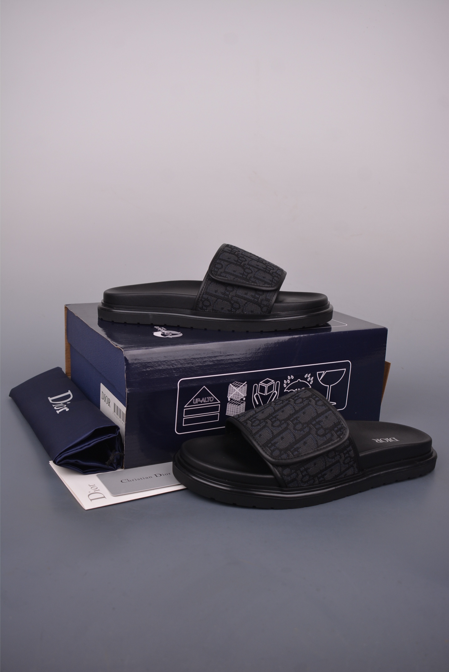 Dior H-Town Oblique Magic Tape Thick Sole Slides Sandals 6 i1749766936048 9984 0 4