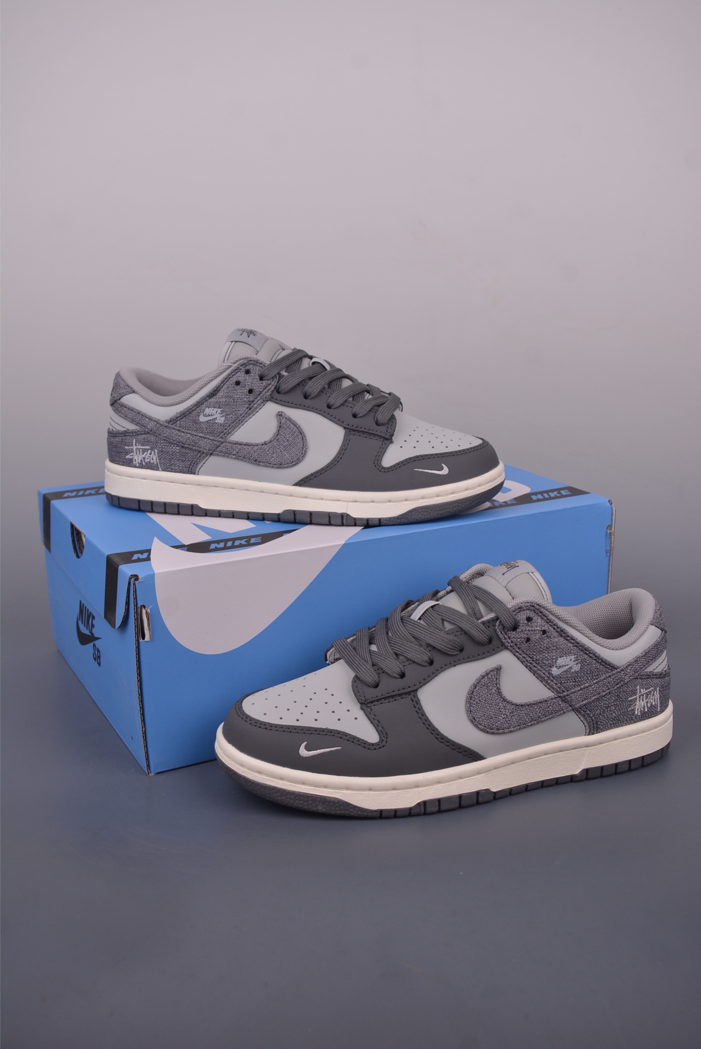 Nike SB Dunk Low Stussy Collab Grey Sneakers - Premium Quality & Comfort 6 i1749768453149 1358 0 4