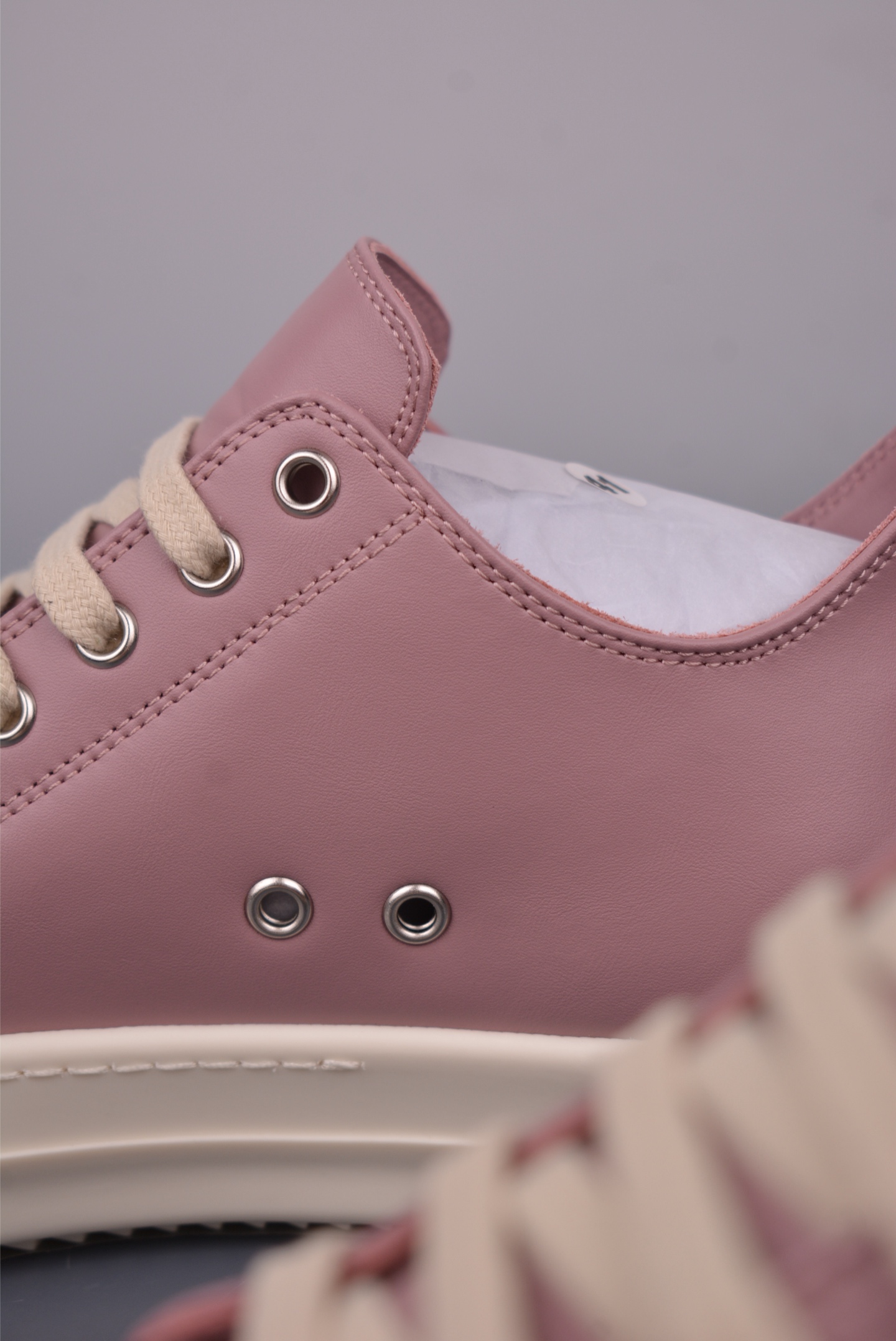 Rick Owens DRKSHDW Mega Pink Leather Low-Top Sneakers - Classic Style 9 i1749855792754 6131 0 7