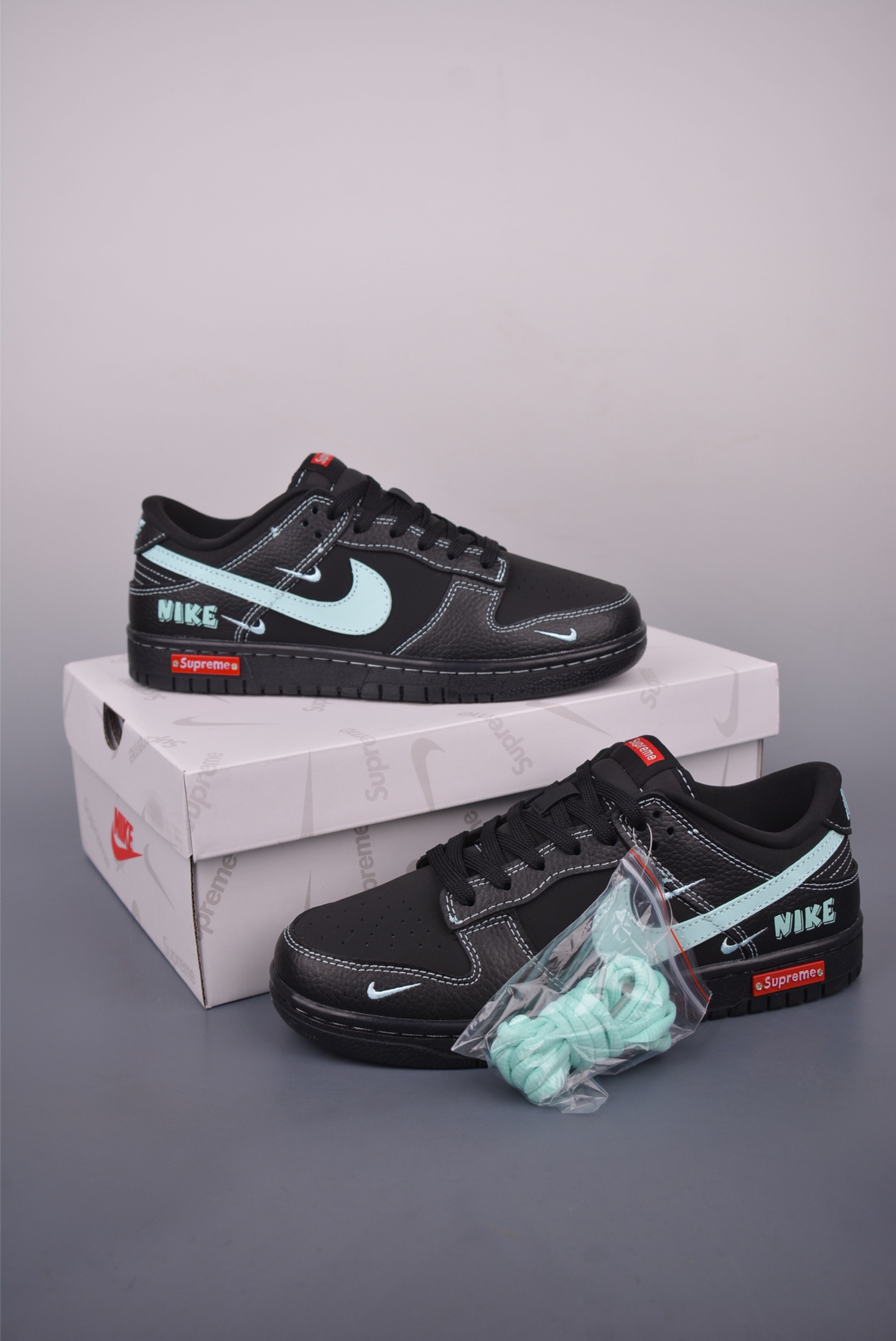Nike SB Dunk Low Supreme Collab Black Leather Sneakers Size 36-45 5 i1749944739689 7910 0 4