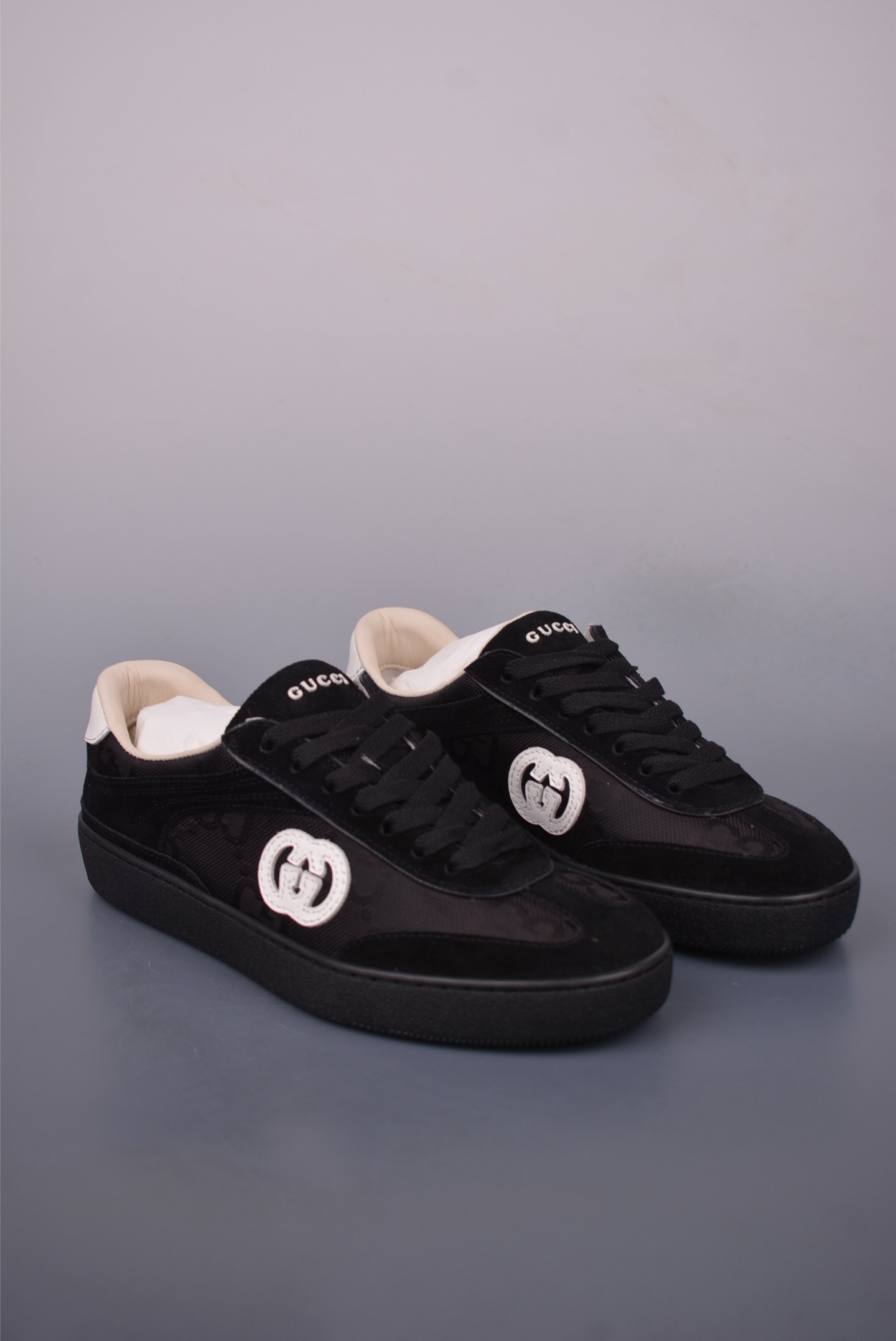 Gucci Interlocking G Suede Sneakers | Low-Top Retro Designer Shoes 2 i1750026219546 3415 0 0
