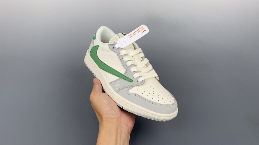 Fragment Travis Scott Louis Vuitton Air Jordan 1 Low Reverse Shoes