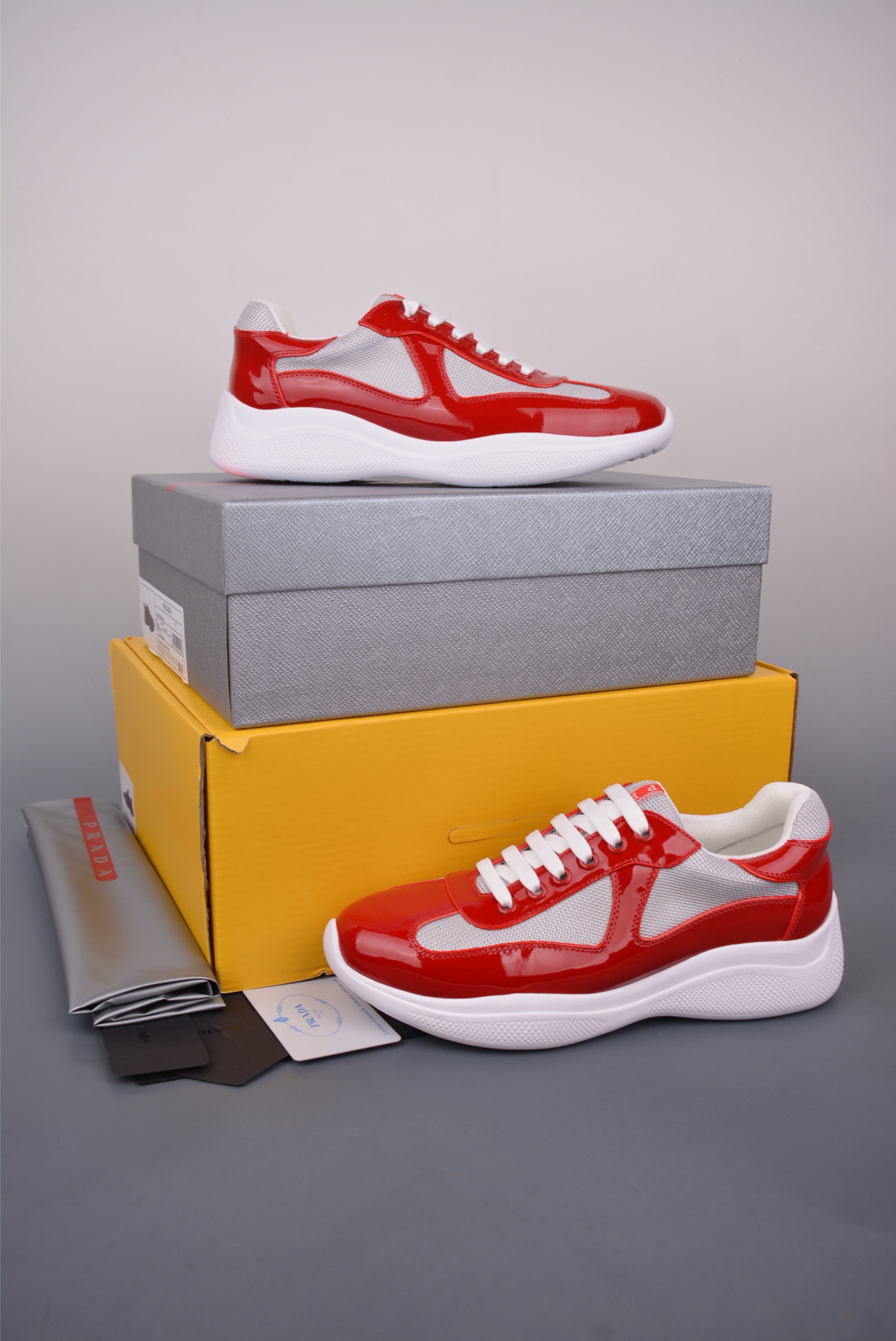 Prada Trainer Sneakers: Italian Leather, Comfort Fit, Retro Basketball Style 6 i1750031190252 8466 0 4