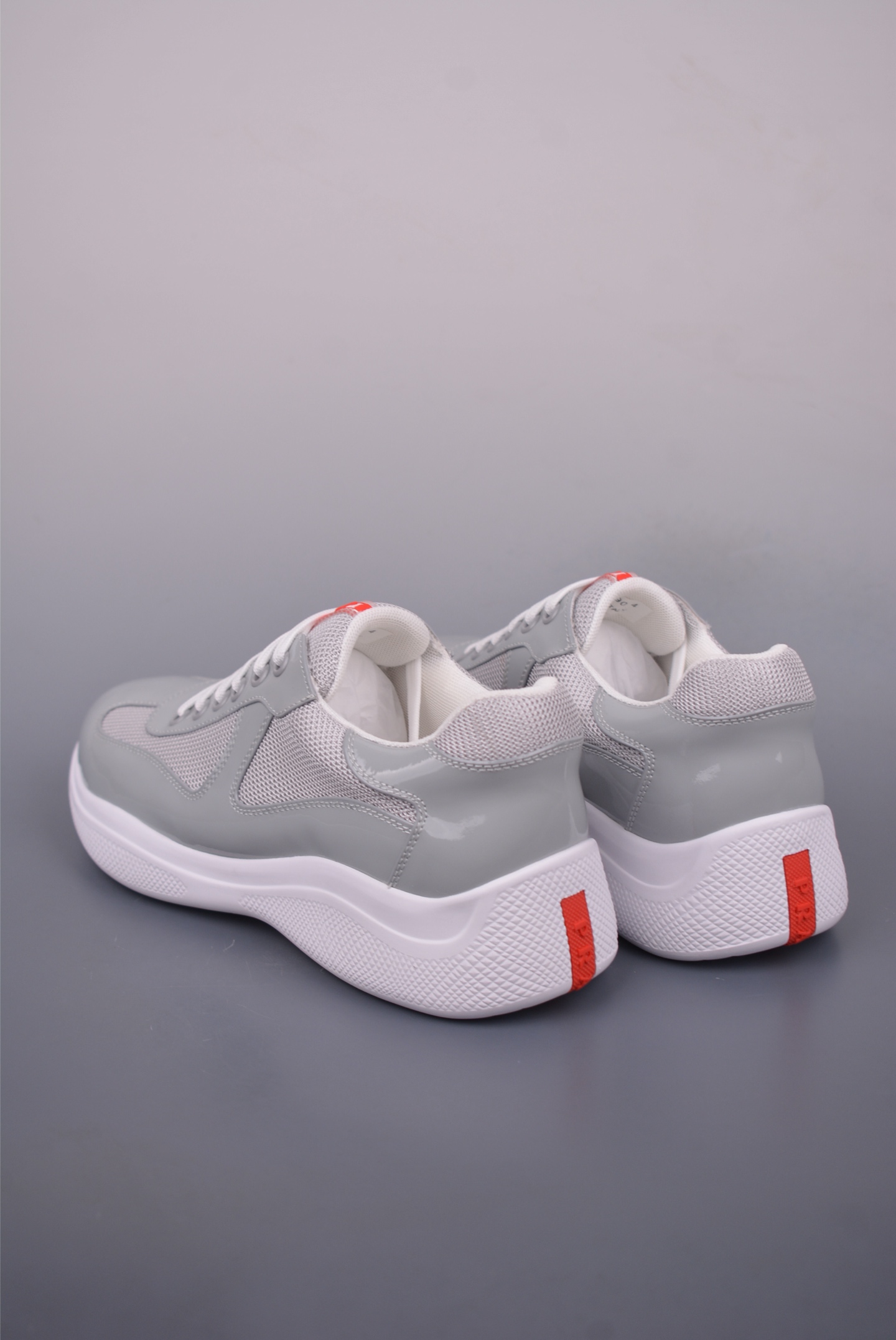 Prada Trainer Sneakers in Gray Italian Leather - Comfortable & Stylish 2 i1750031298802 9784 0 1